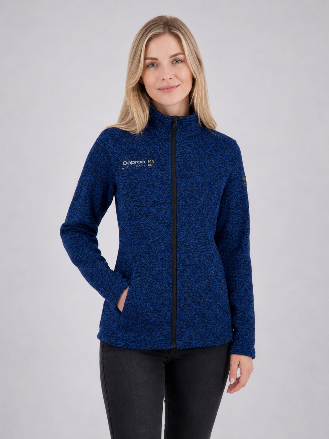 DEPROC Active Strickfleecejacke "ELKFORD WOMEN" auch in Großen Größen erhältlich