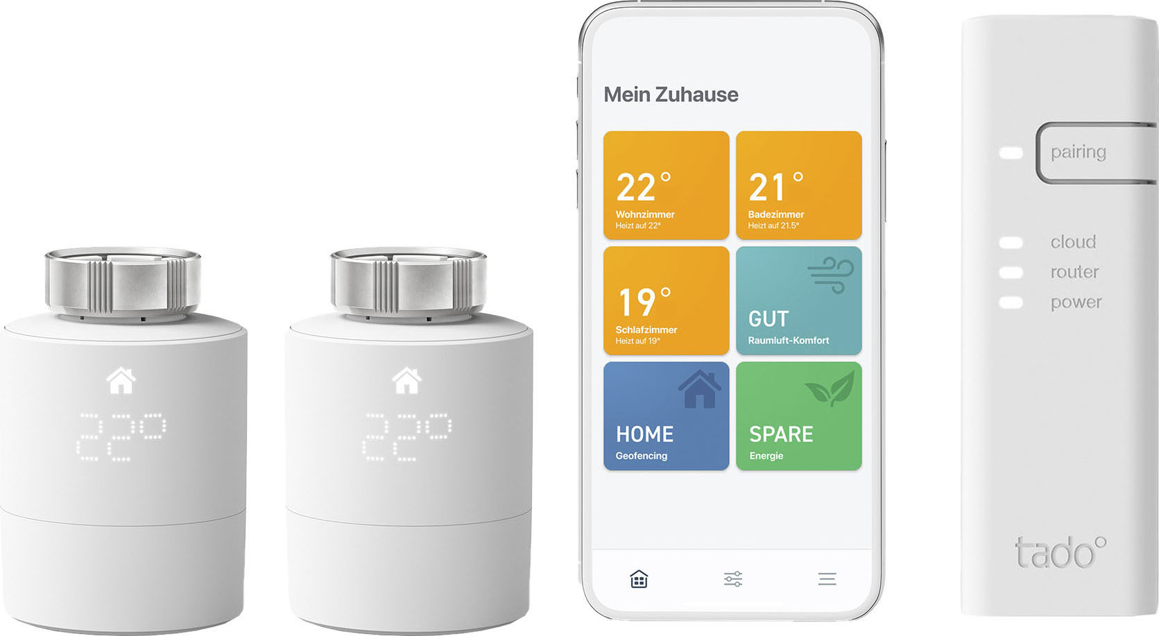 Heizkörperthermostat »Starter Kit mit 2 Smarten Heizkörper-Thermostaten V3+«