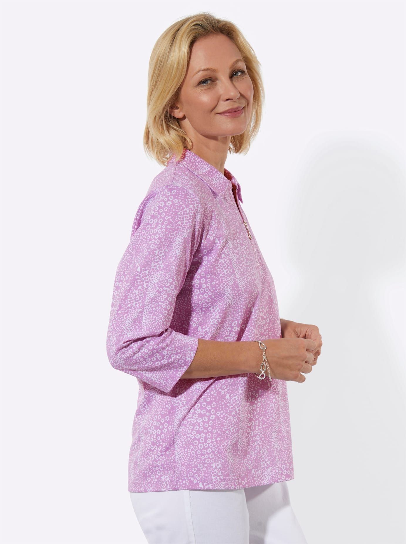 Classic Basics Poloshirt Women Orchidee Size 52 3