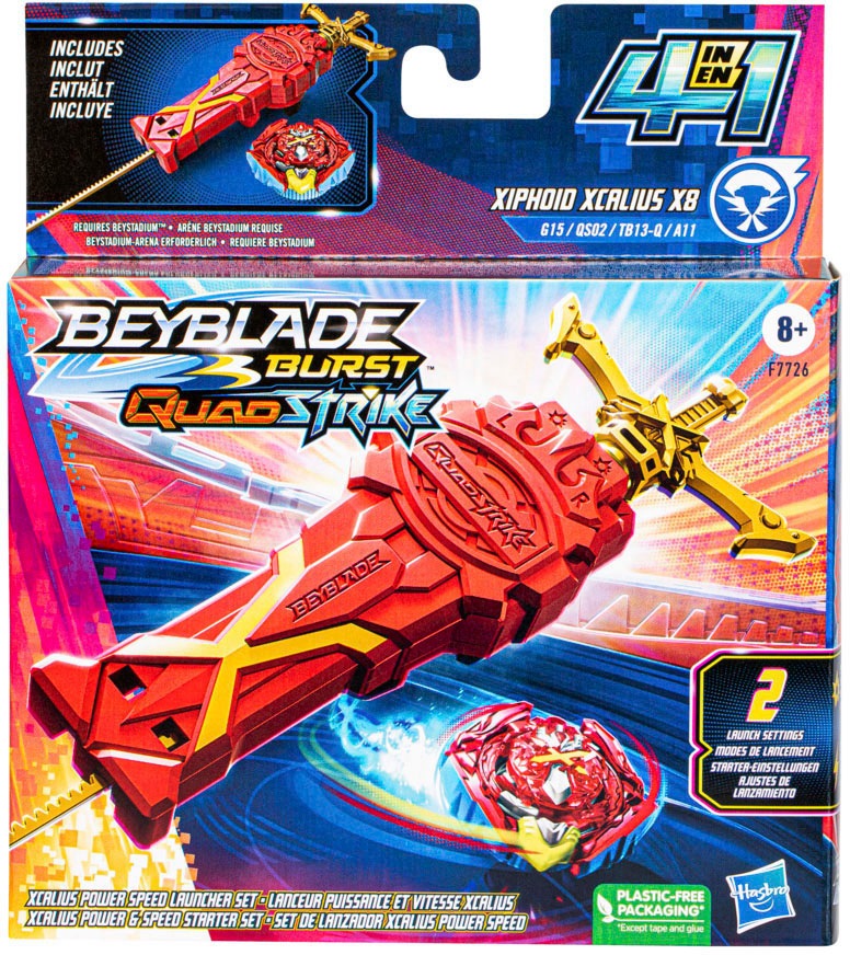 Hasbro Speed-Kreisel »Beyblade Burst Quadstrike Xcalius Power Speed«, Starter Pack