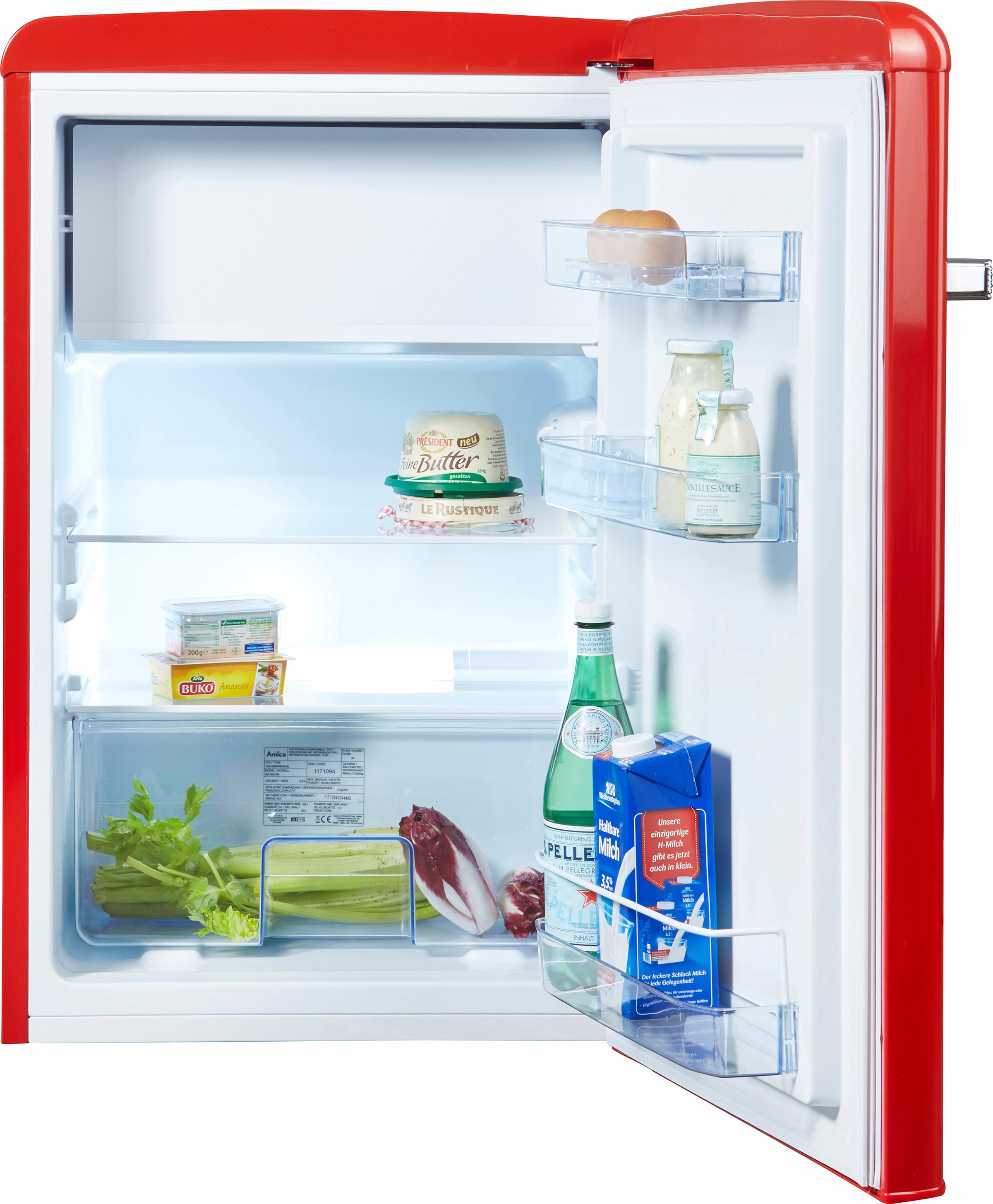 Amica Table Top Kühlschrank "KS 15610 R" 87,5 cm hoch 55 cm breit günstig online kaufen