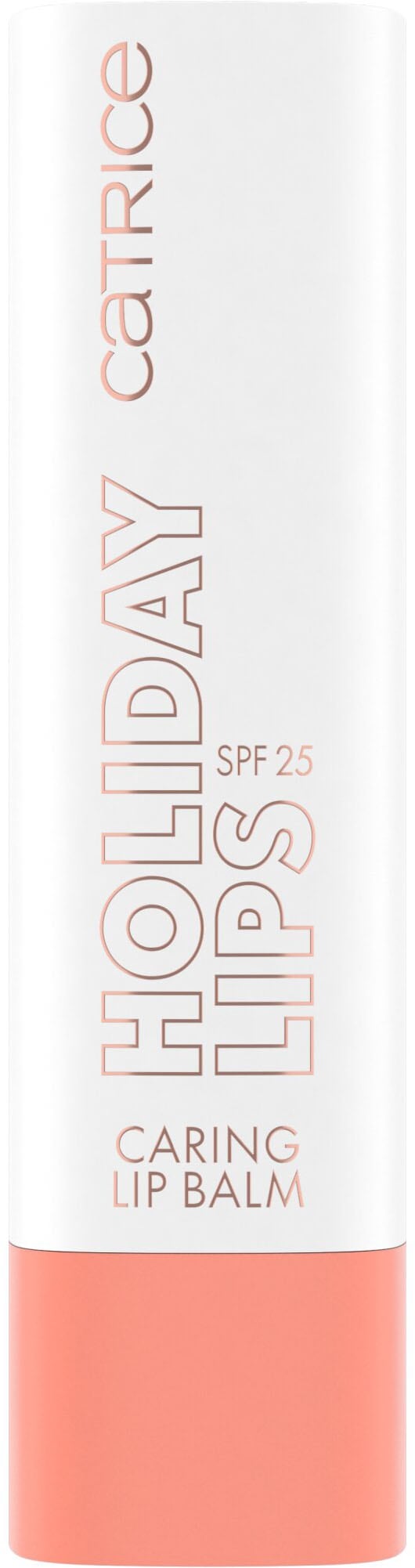 Catrice Lippenbalsam »Holiday Lips Caring Lip Balm«, (Set, 3 tlg.), Pflegt die Lippen mit Kokosnussöl und schützt mit LSF 25.