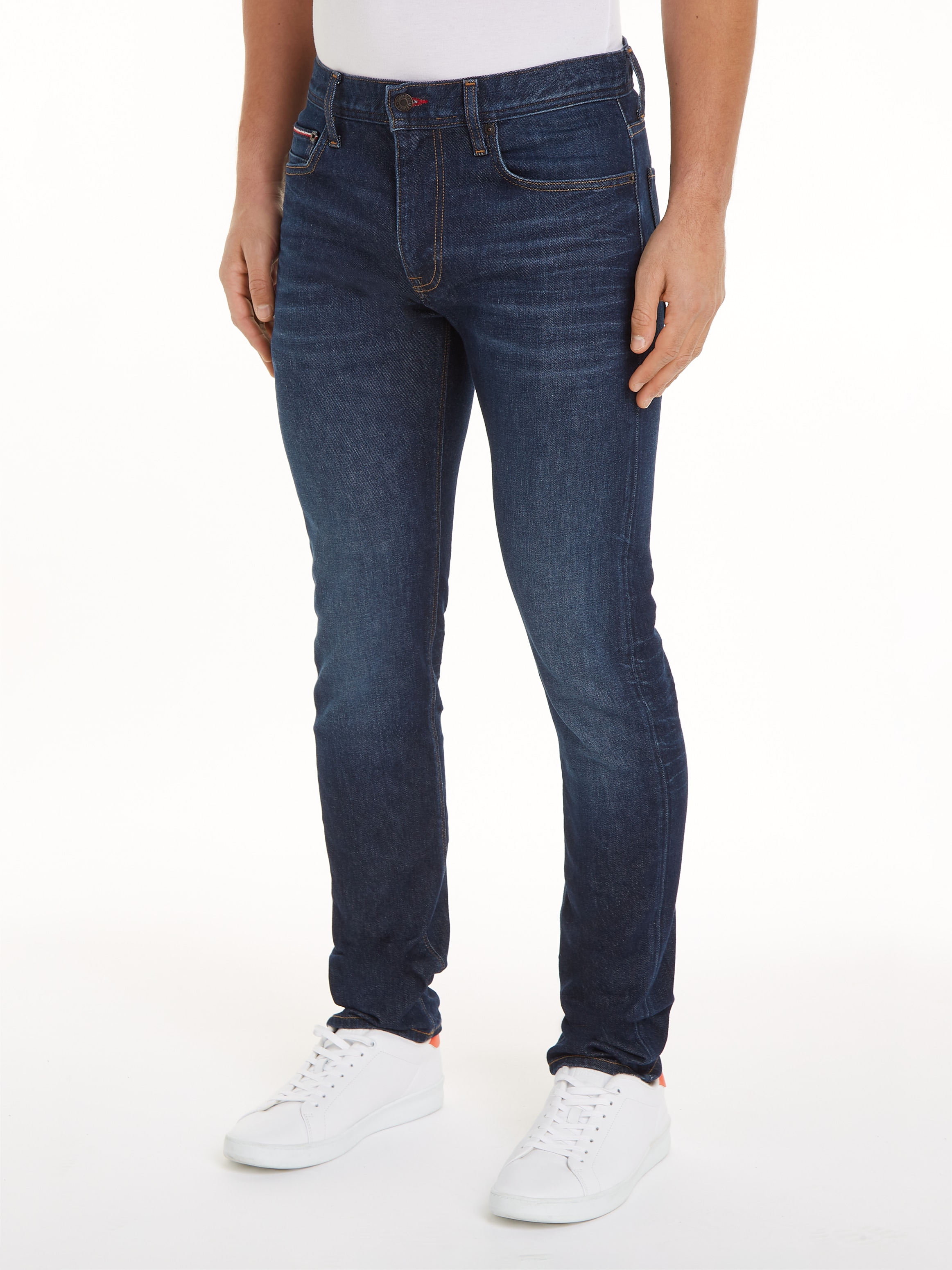 Slim-fit-Jeans »SLIM BLEECKER PSTR CROW BLACK«