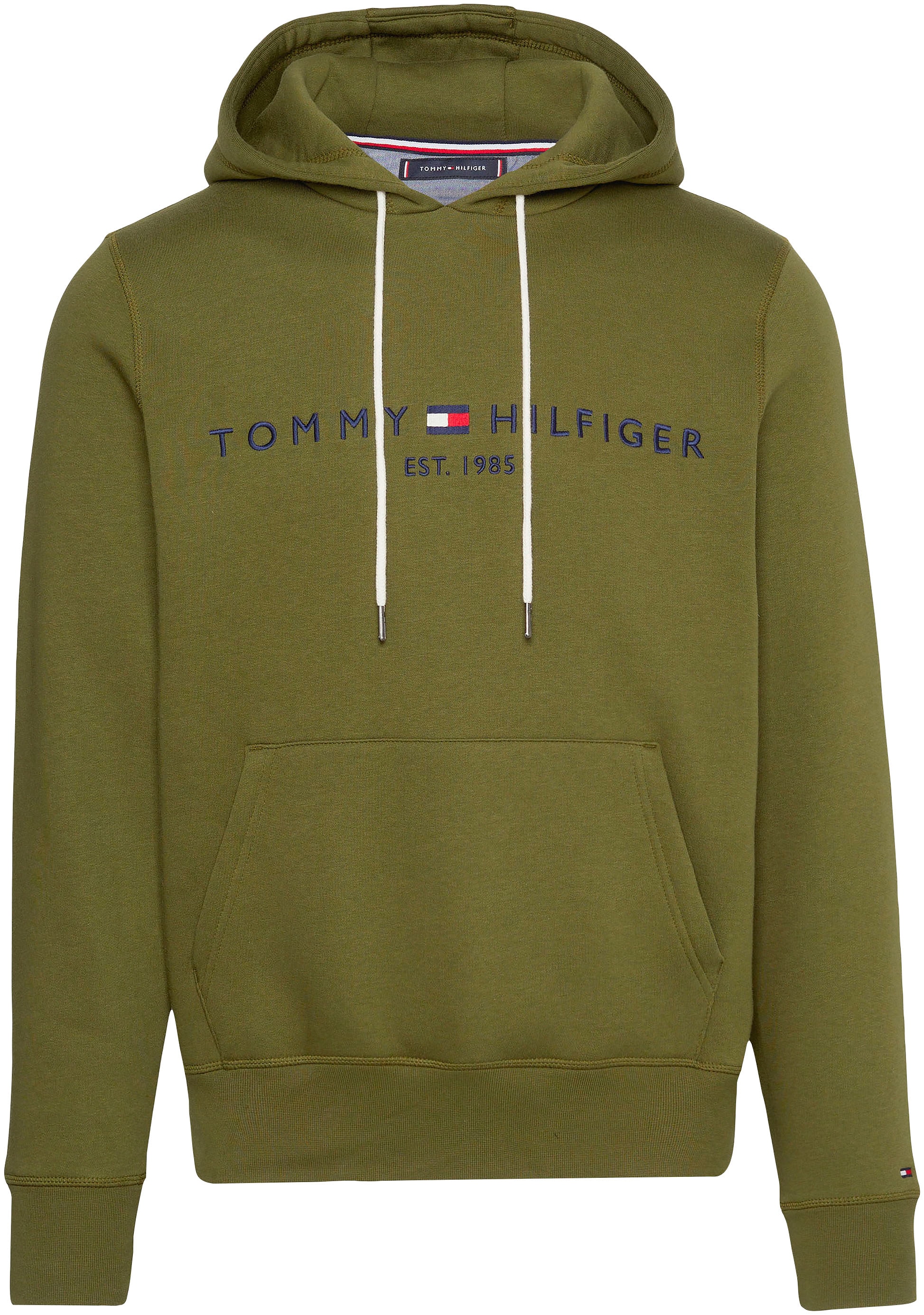 »TOMMY BAUR der gesticktem LOGO Hilfiger mit TH-Schriftzug kaufen Brust Kapuzensweatshirt HOODY«, Tommy ▷ | auf