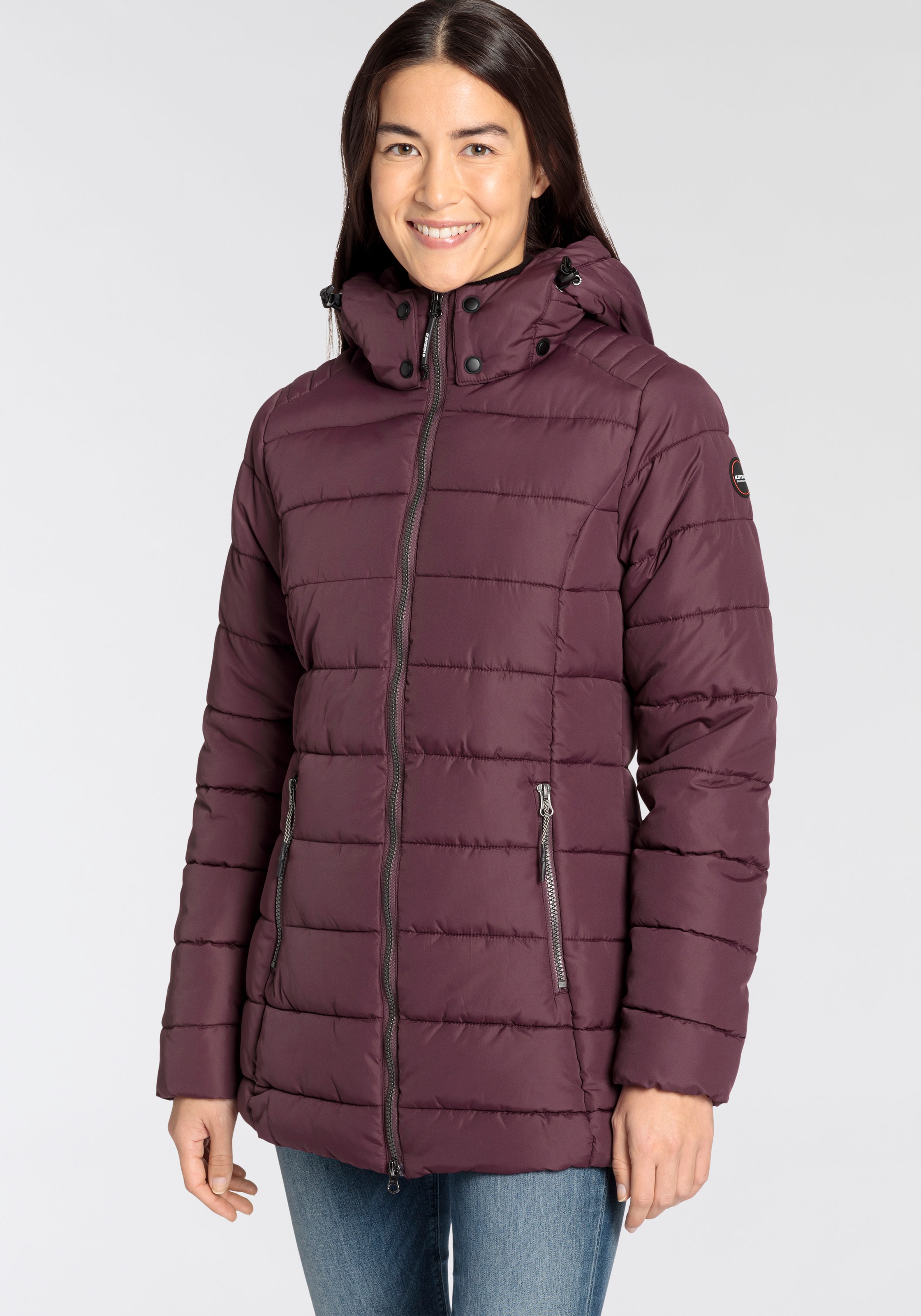 Icepeak Steppjacke »PETTIBONE«, mit Kapuze, & | & Wasserabweisend Windabweisend BAUR Atmungsaktiv