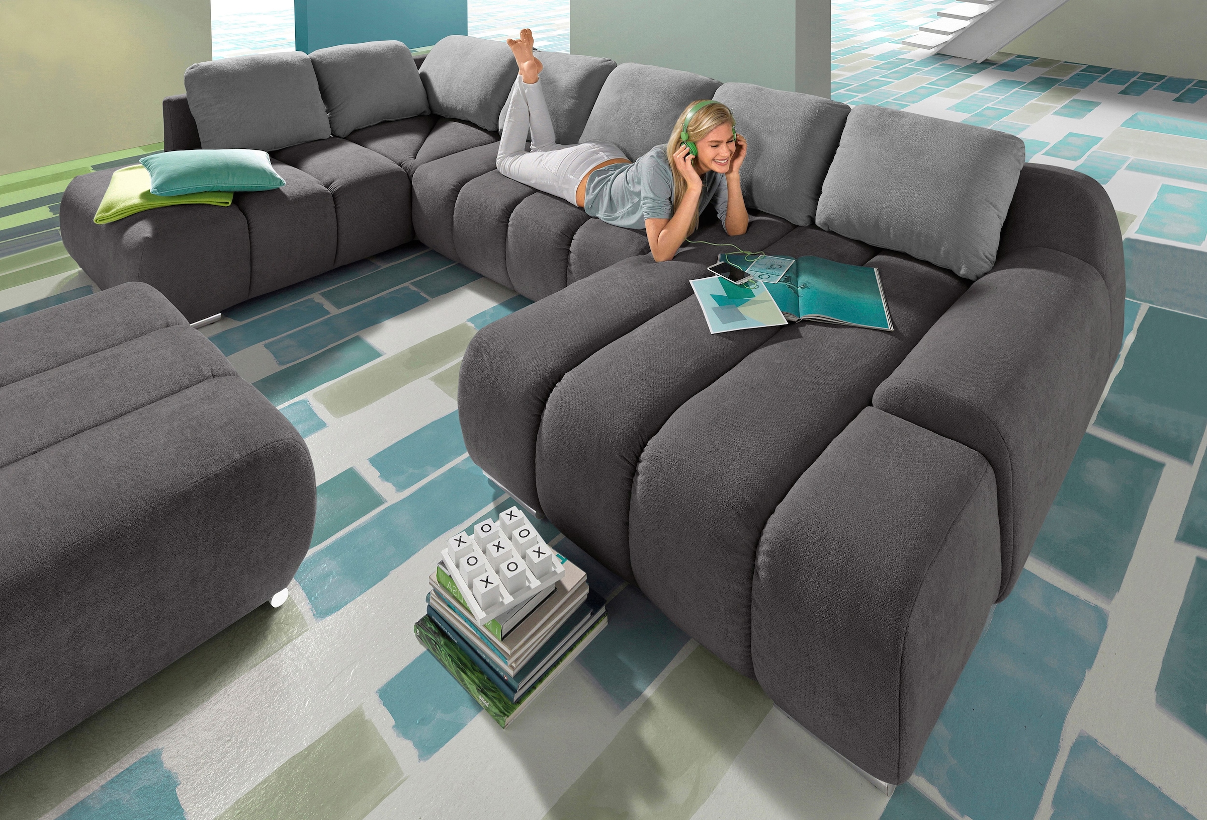 INOSIGN Sofa »Bono U-Form« patogi su miegojimo...