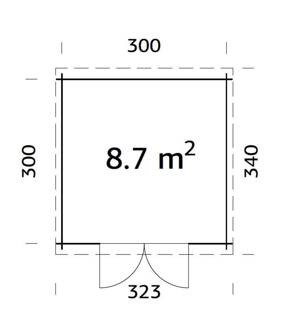 Palmako Gartenhaus »Ella« verschiedene Farben
