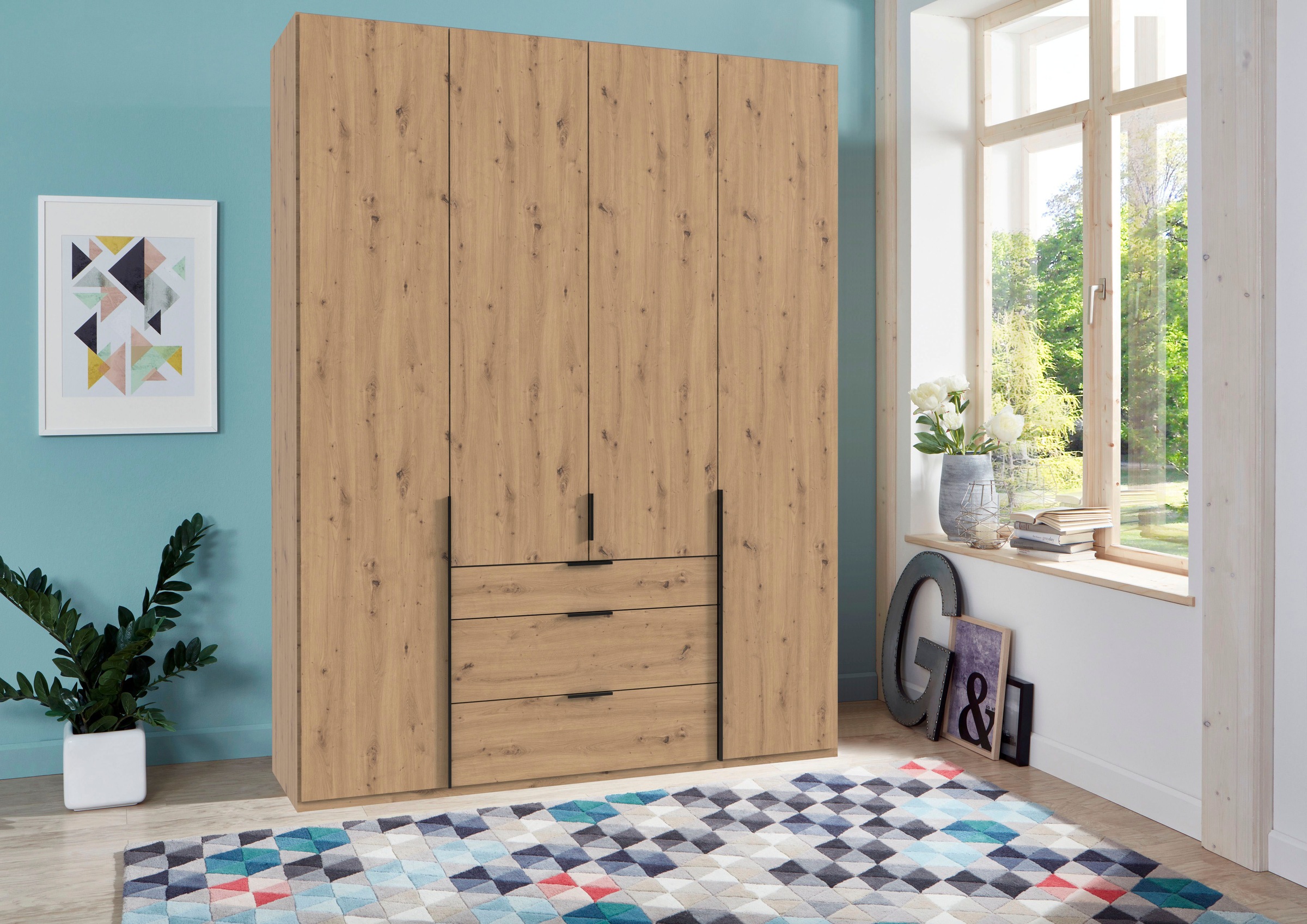 Wimex Drehtürenschrank "Mugano, 135 oder 180cm breit, 208 oder 236cm hoch, günstig online kaufen
