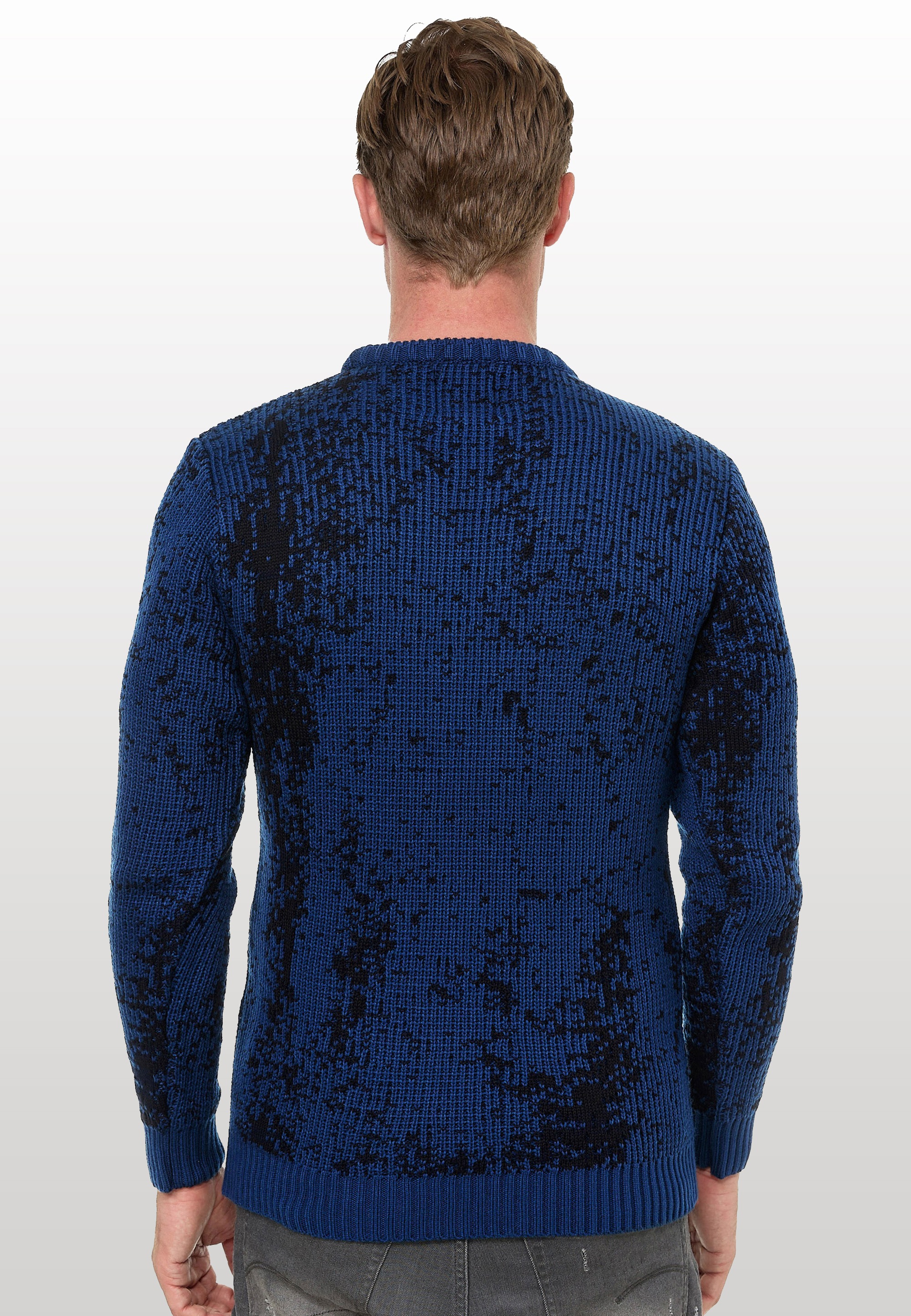Rusty Neal Strickpullover, im angesagten zweifarbigen Design