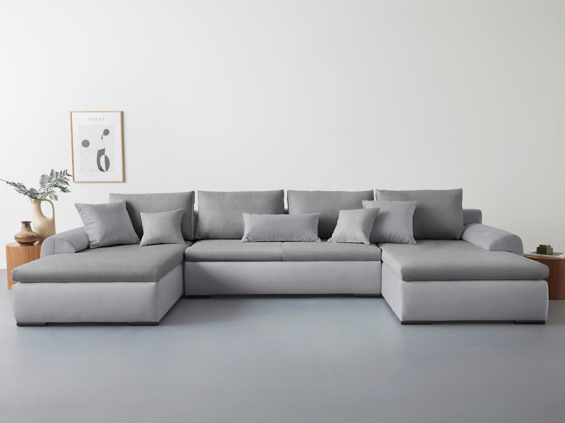 Home affaire Wohnlandschaft "Win U-Form, B: 366 cm - OTTO. Verlässliche Qua günstig online kaufen