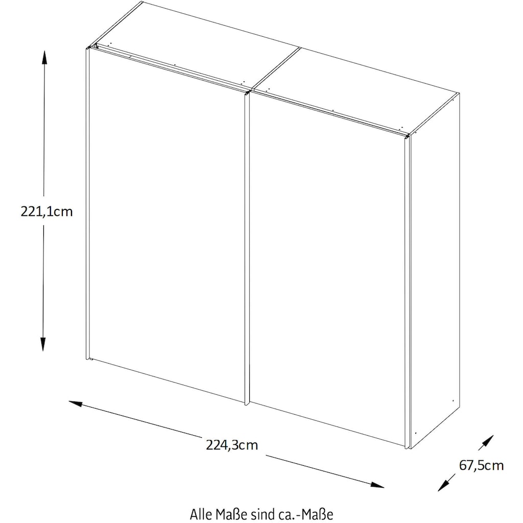 STAUD Schwebetürenschrank »Includo«