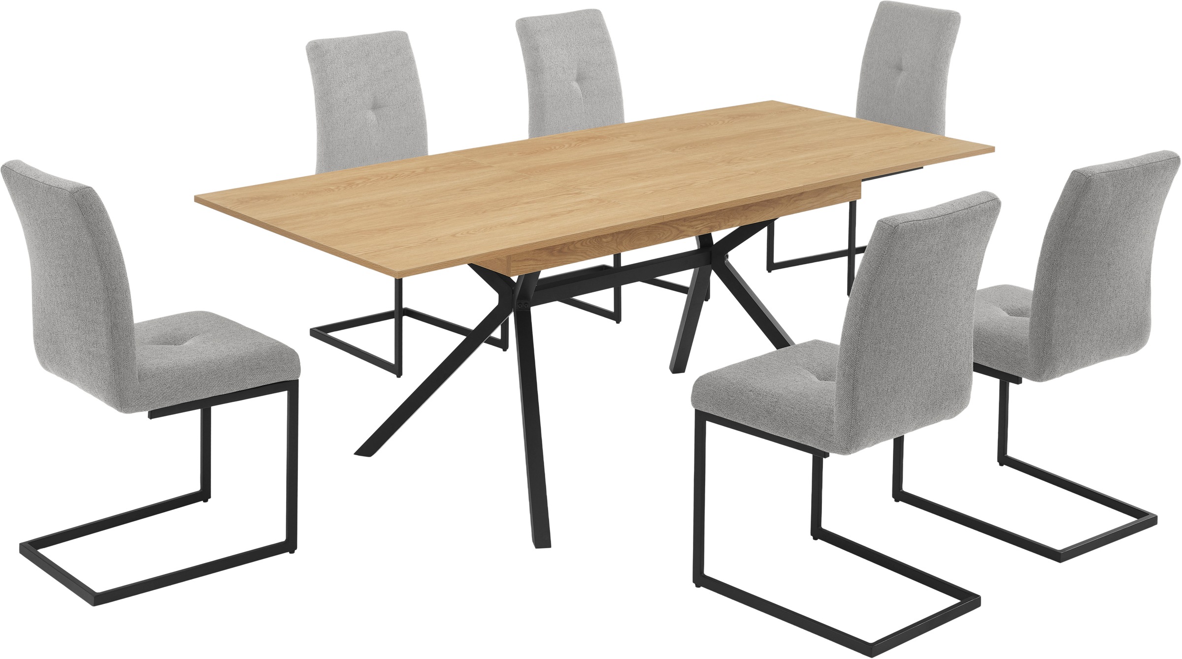 OTTO home Esszimmerstuhl "Vendy", (Set), 2 St., Struktur, mit verstellbaren günstig online kaufen