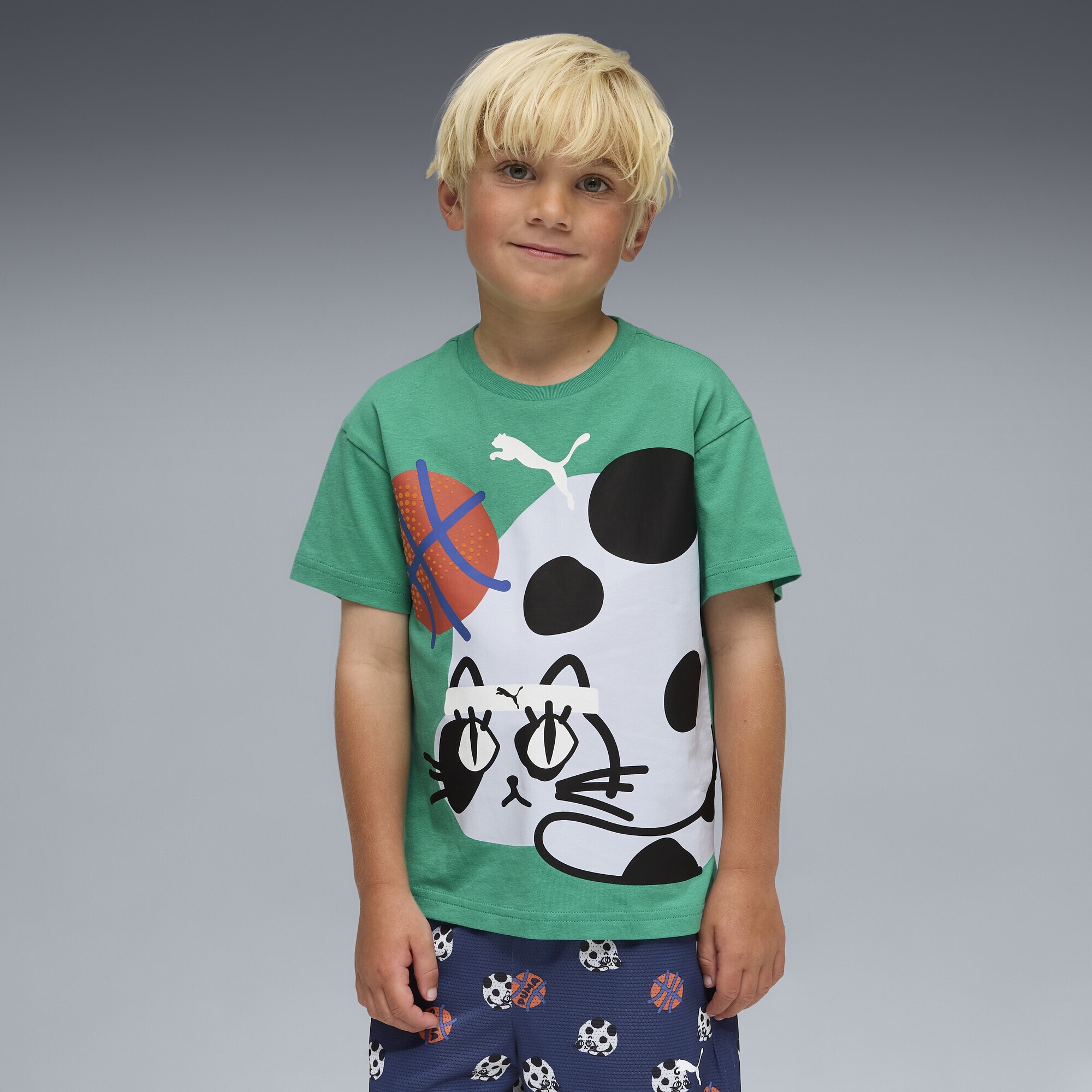 PUMA T-Shirt »Sporty Cats Relaxed Graphic T-Shirt Kinder«