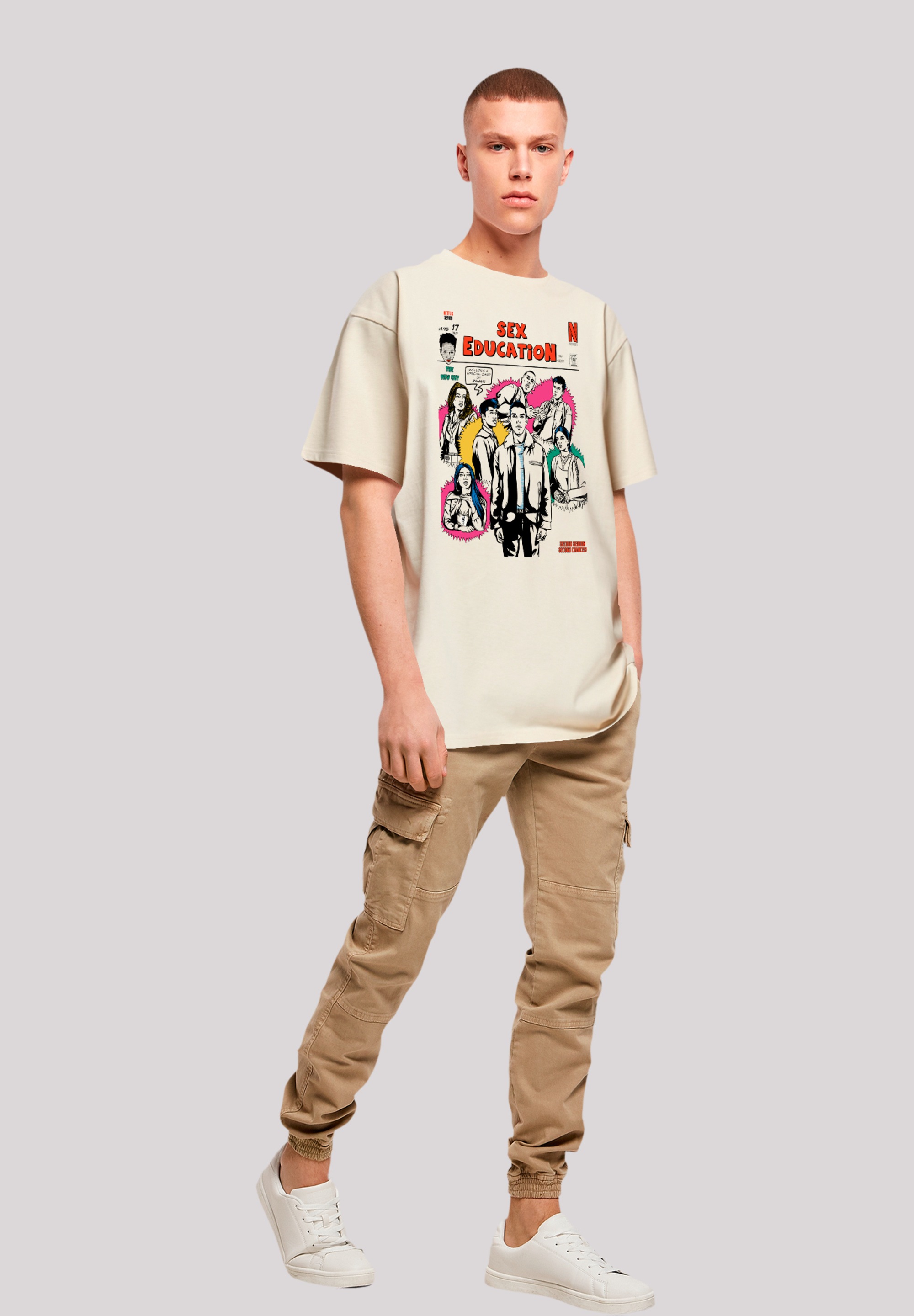 F4NT4STIC T-Shirt »Sex Education Magazine Cover Netflix TV Series«, Premium Qualität