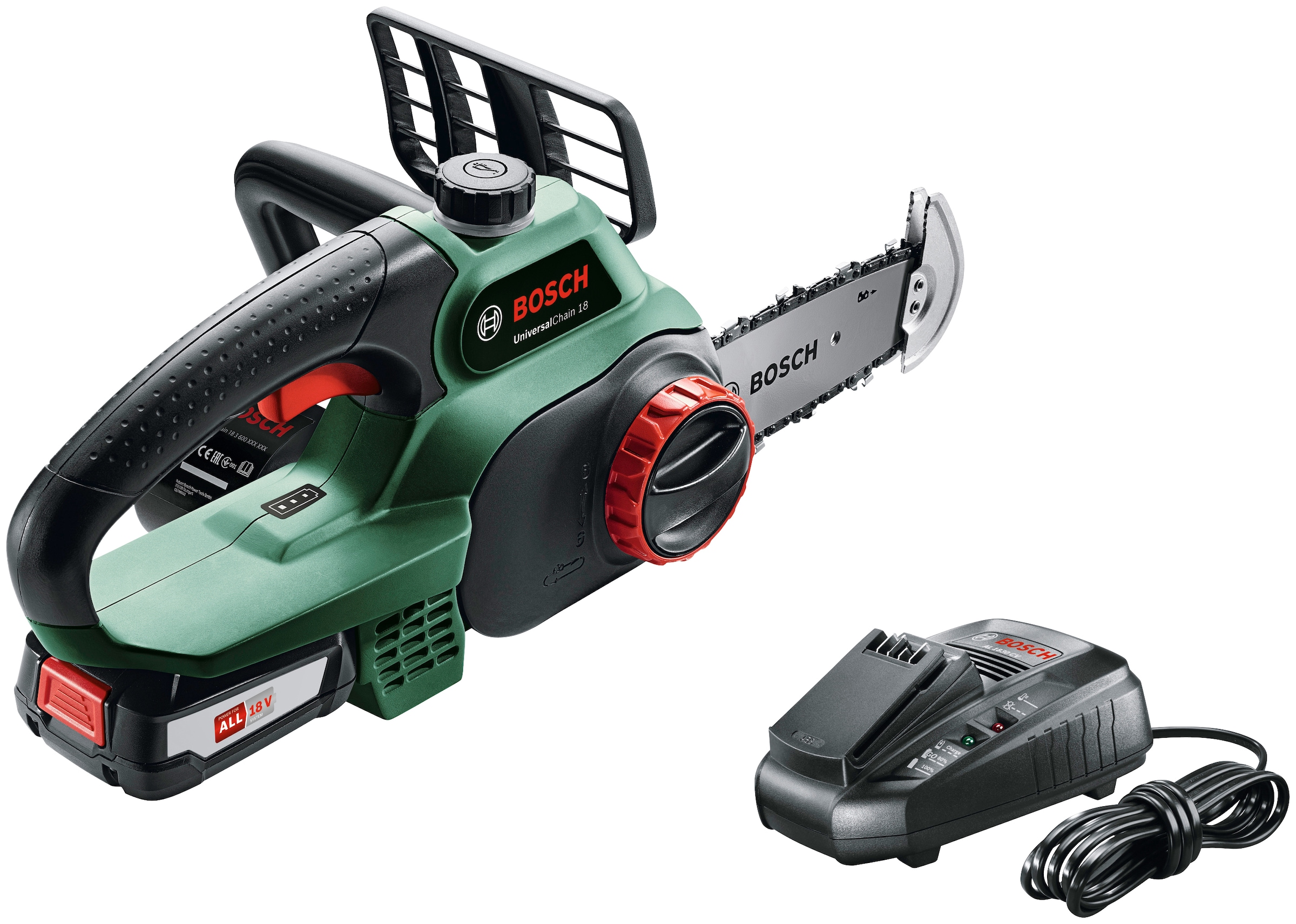 Bosch Home & Garden Akku-Kettensäge »UniversalChain 18«, mit Akku und Ladegerät kaufen
