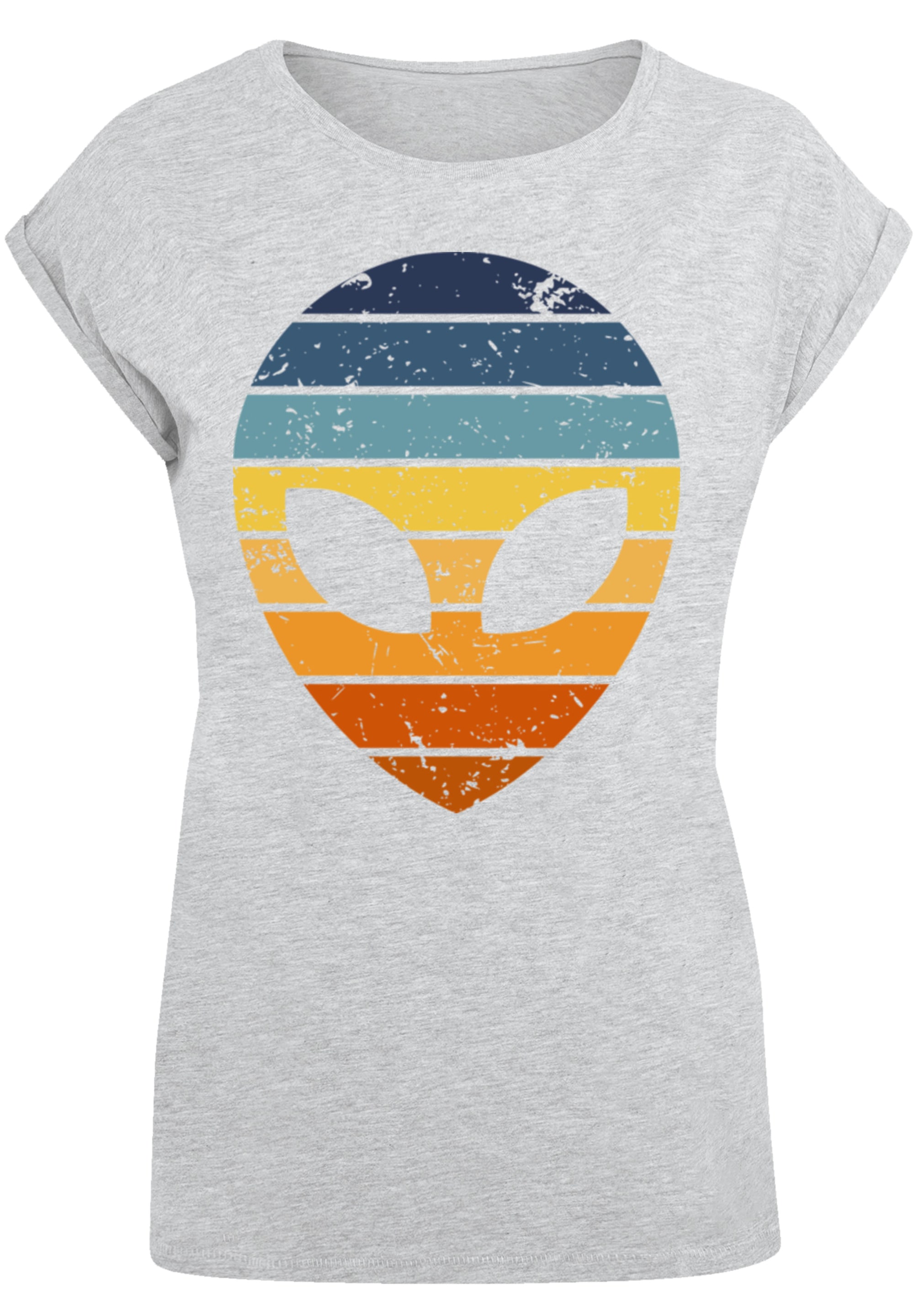 F4NT4STIC T-Shirt »Alien Sonnenuntergang Retro« Premium Qualität