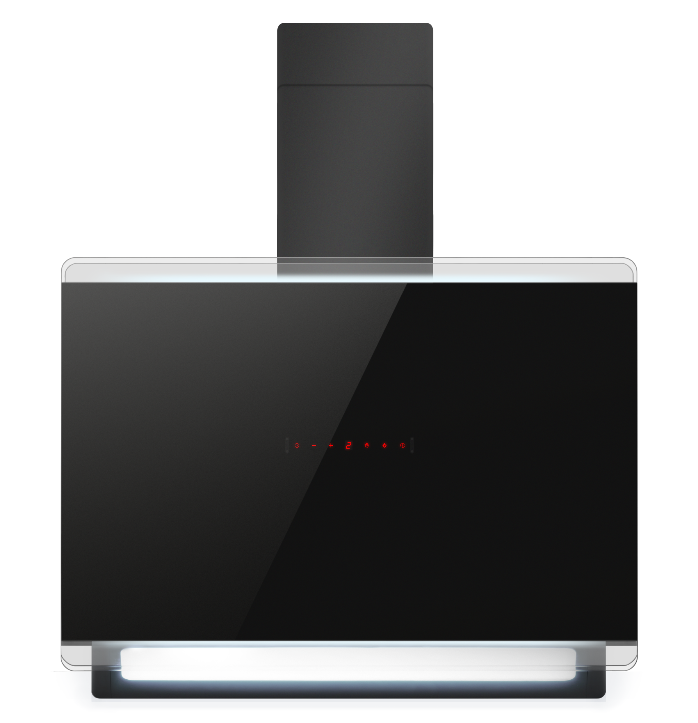 Amica Kaminhaube »KHF 695 801 S« Schwarz, stilvoll, flexibel – helles Licht, schnell sauber