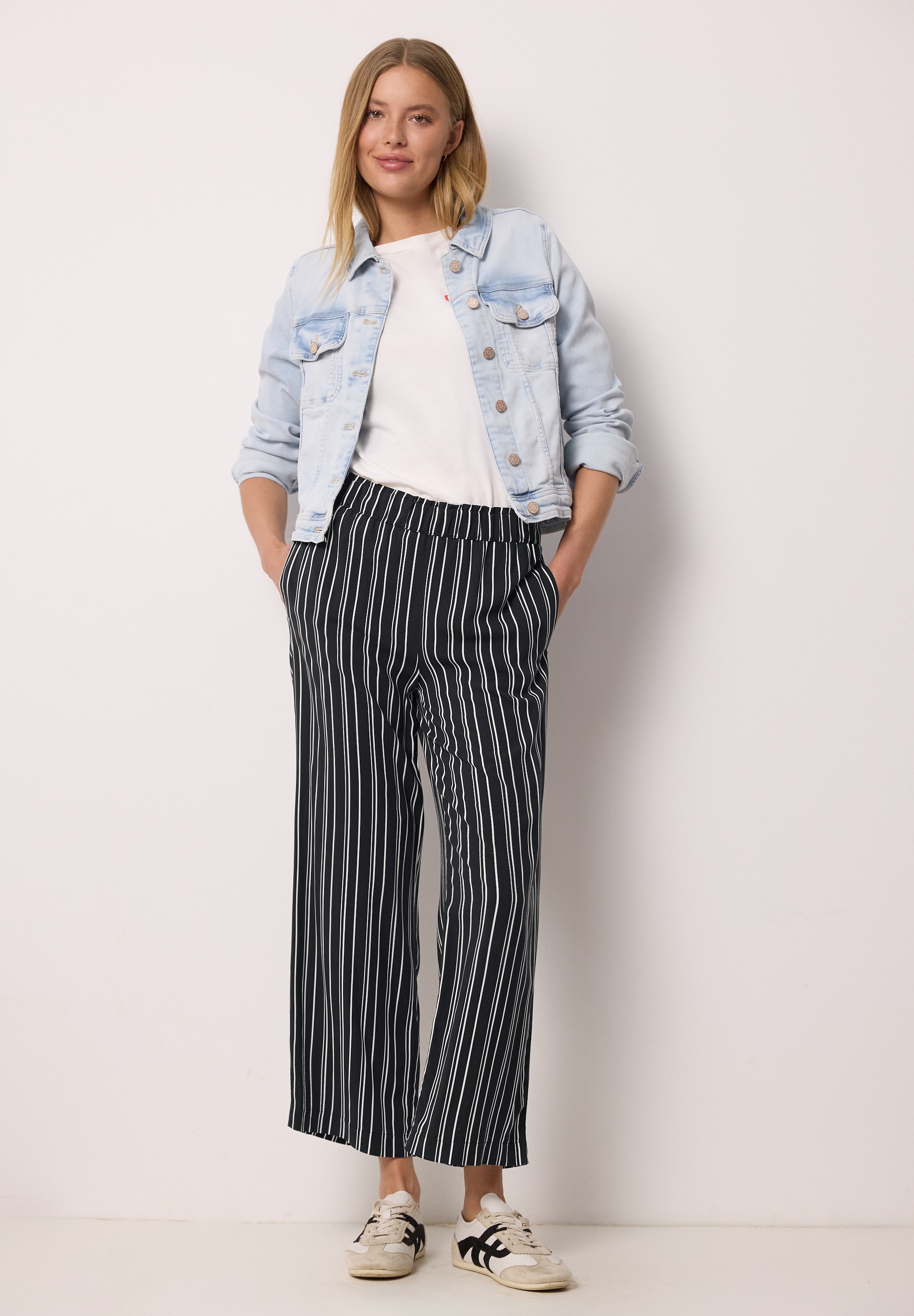 STREET ONE STUDIO Culotte  satinierte Viskose