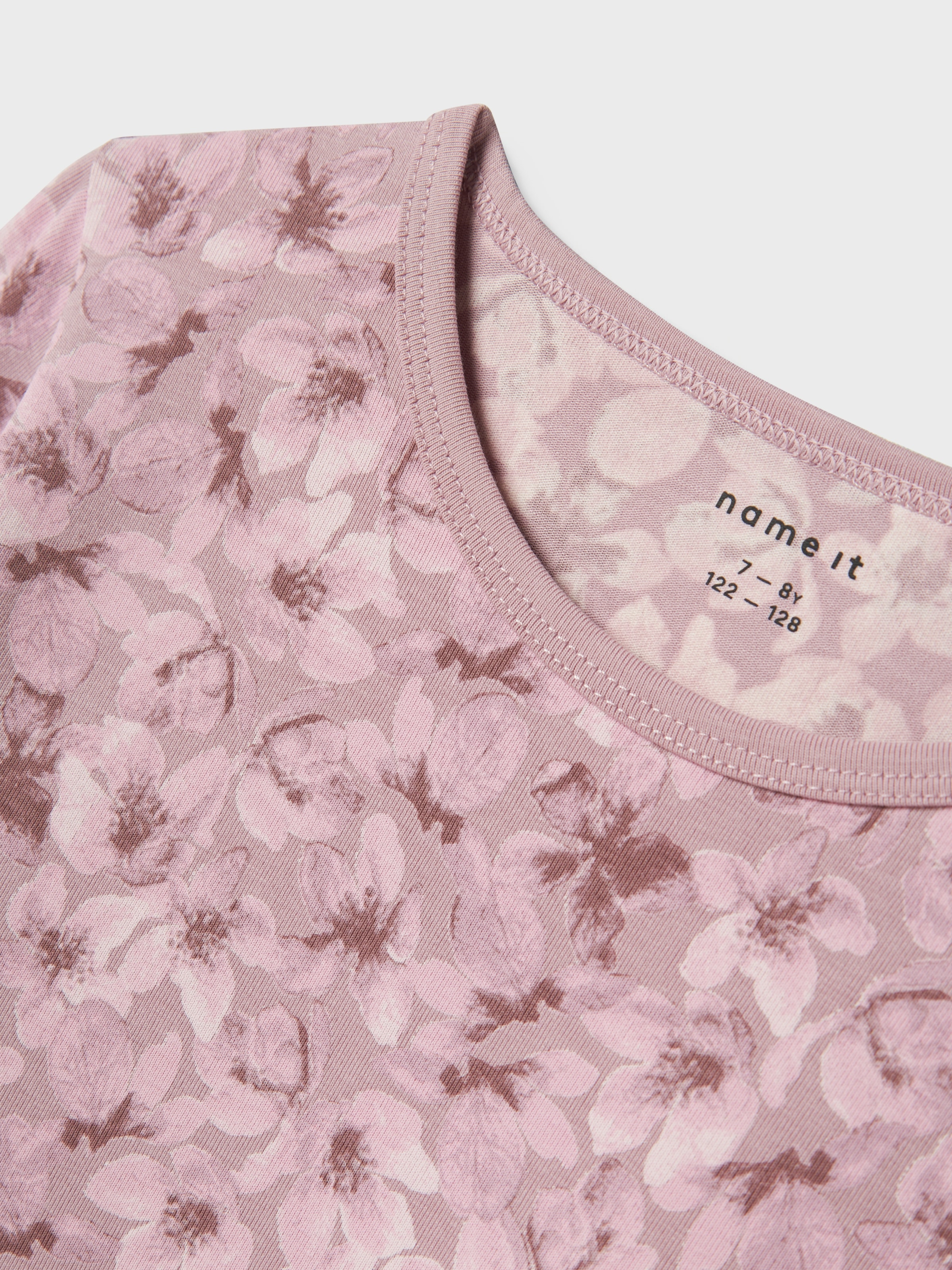 Name It Schlafanzug »NKFNIGHTGOWN LS MAUVE FLOWER NOOS«