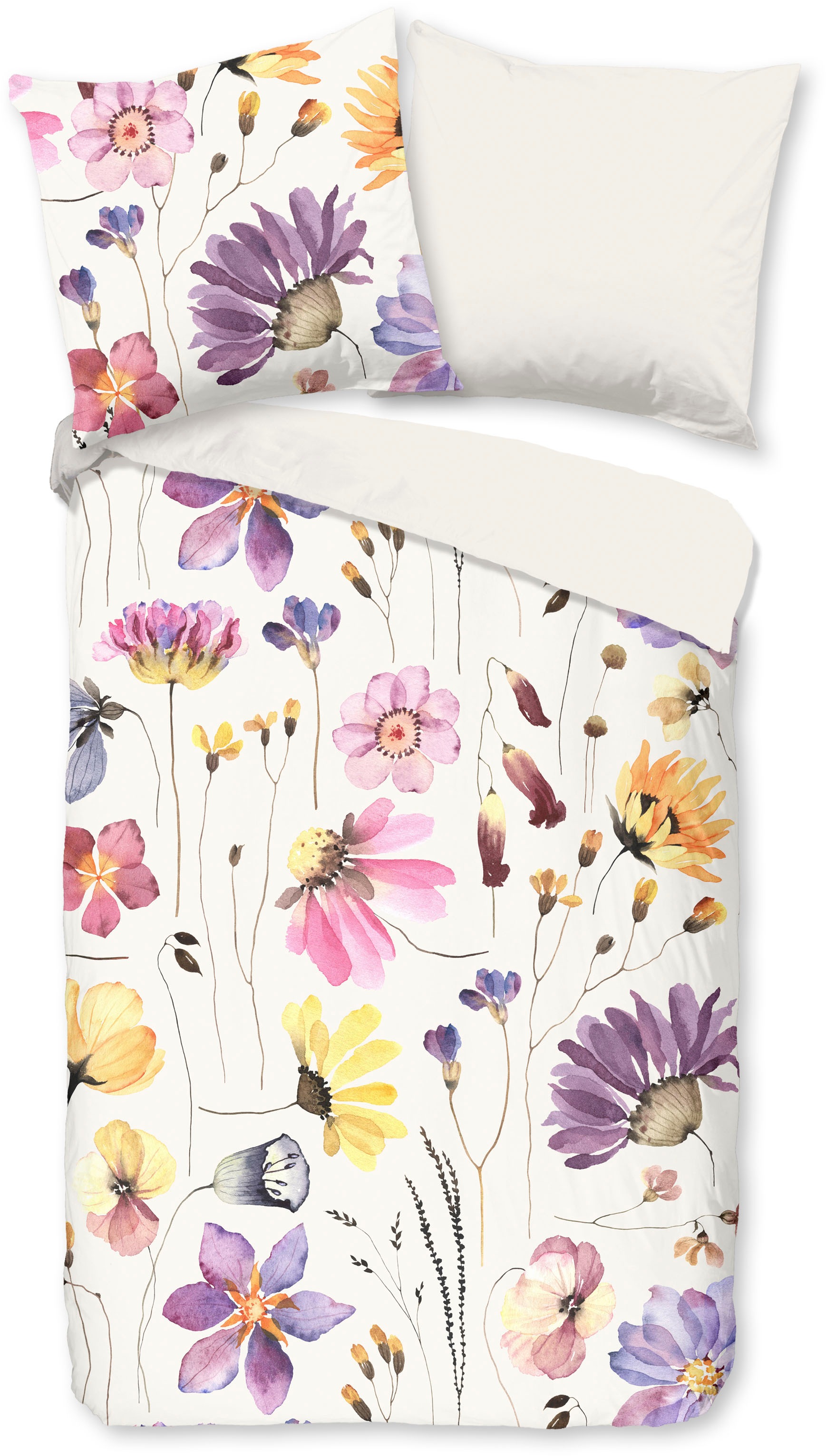 good morning Wendebettwäsche "Kate" 2 Stk. tlg. 100% Baumwolle, 135x200, Re günstig online kaufen