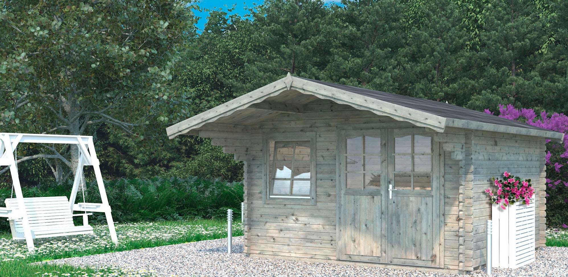 Palmako Gartenhaus "Sally", 12,3 qm günstig online kaufen