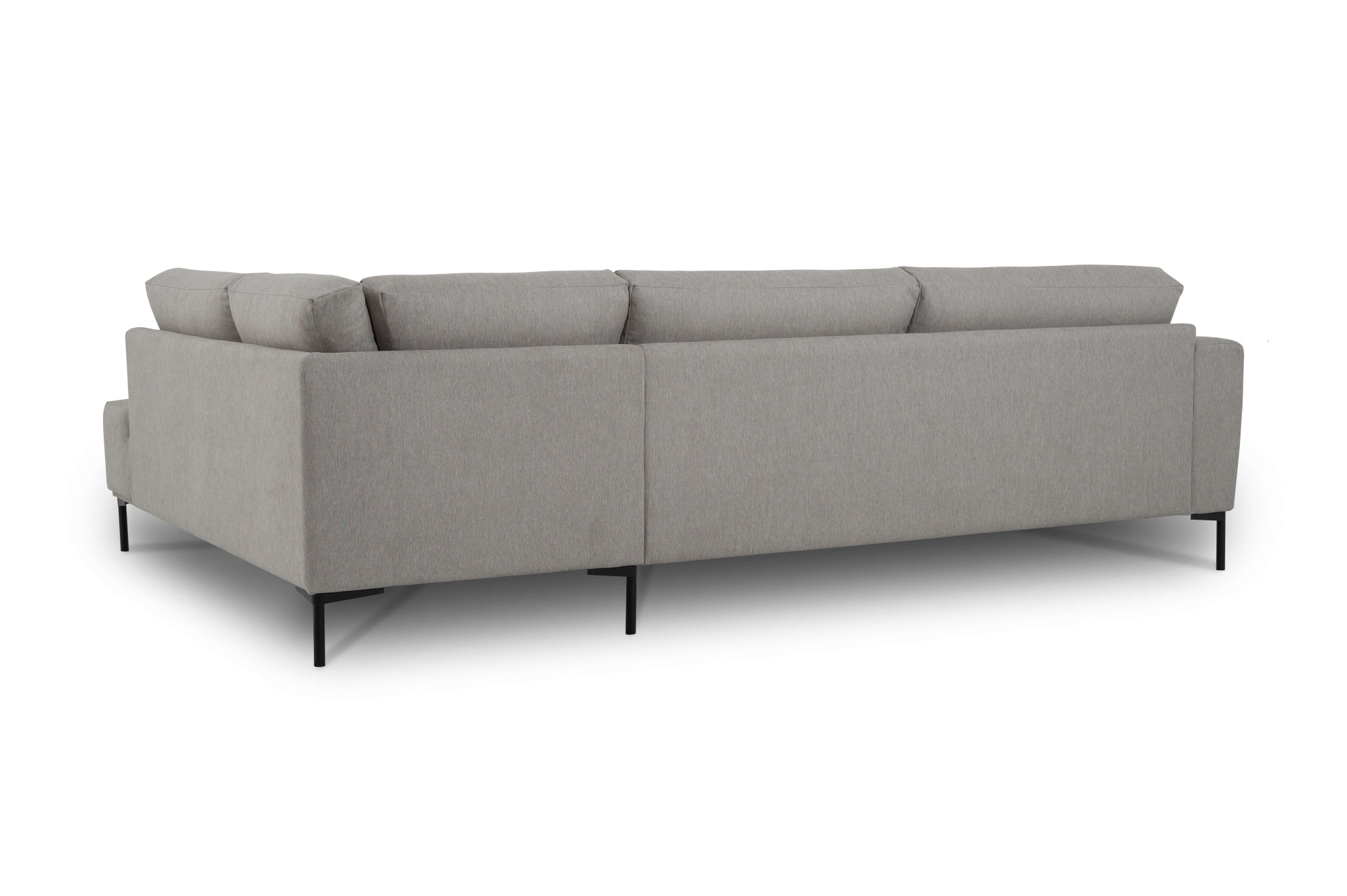 andas Ecksofa »Melby«, (2 St.), Breite 275 cm, in einem weichen Struktur Stoff, lose Rückenkissen
