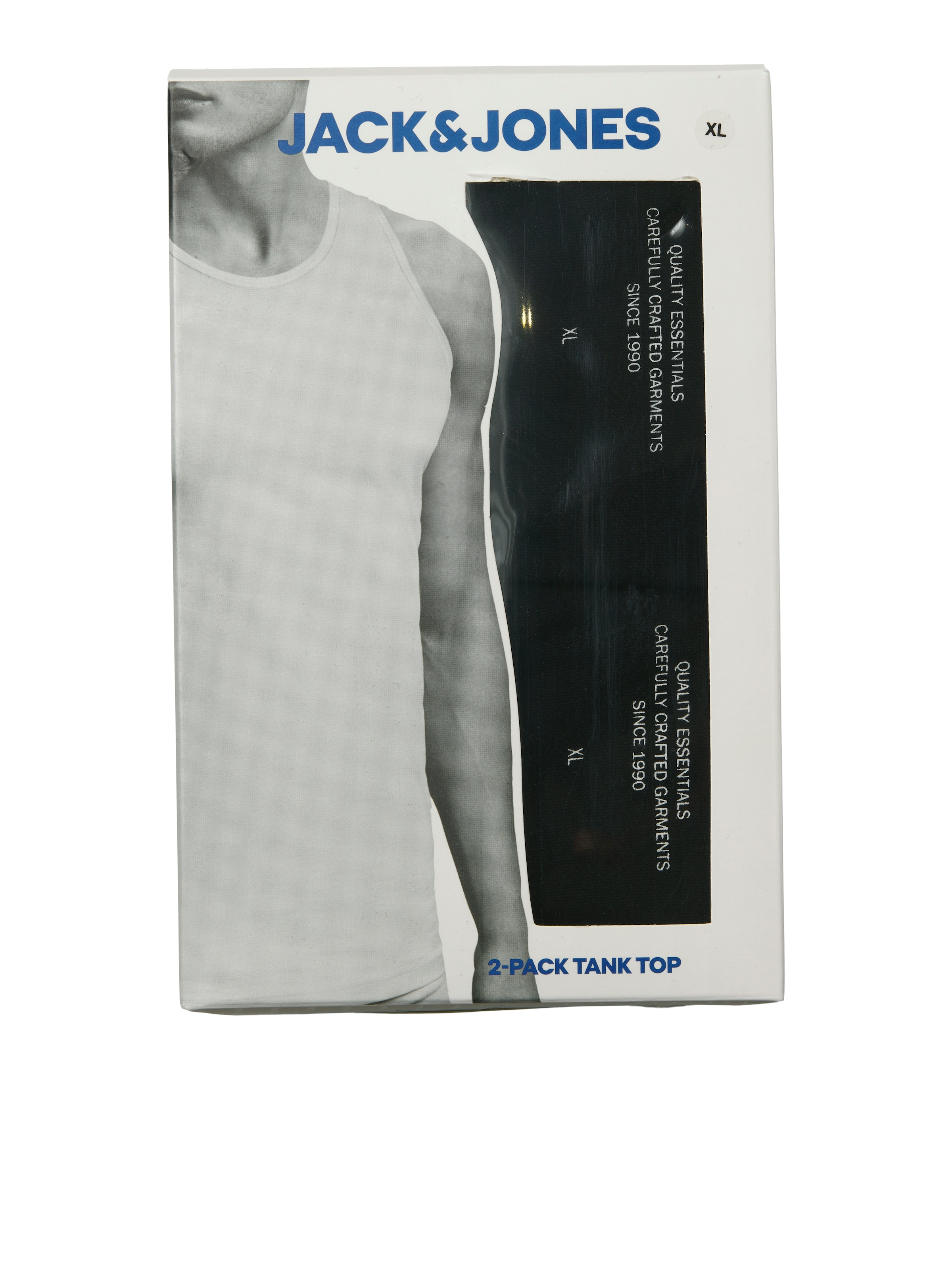 Jack & Jones Muskelshirt »JACBASIC TANKTOP 2 PACK NOOS« Packung, 2er-Pack, 2 Stk. unifarben, modisch, regular fit, Baumwolle, Rundhals