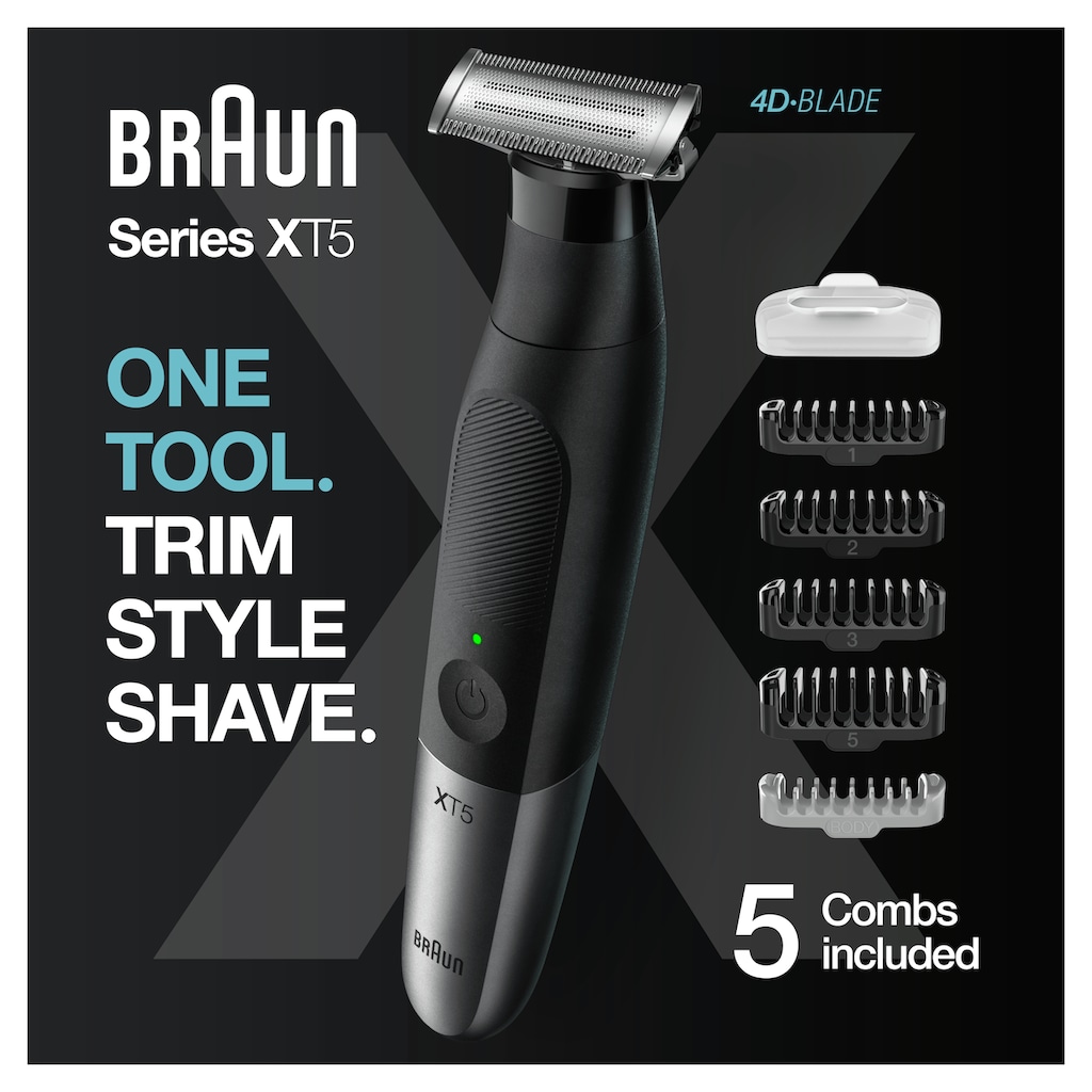 Braun Elektrorasierer »Braun Series XT5100 Face+Body«, 1 St. Aufsätze