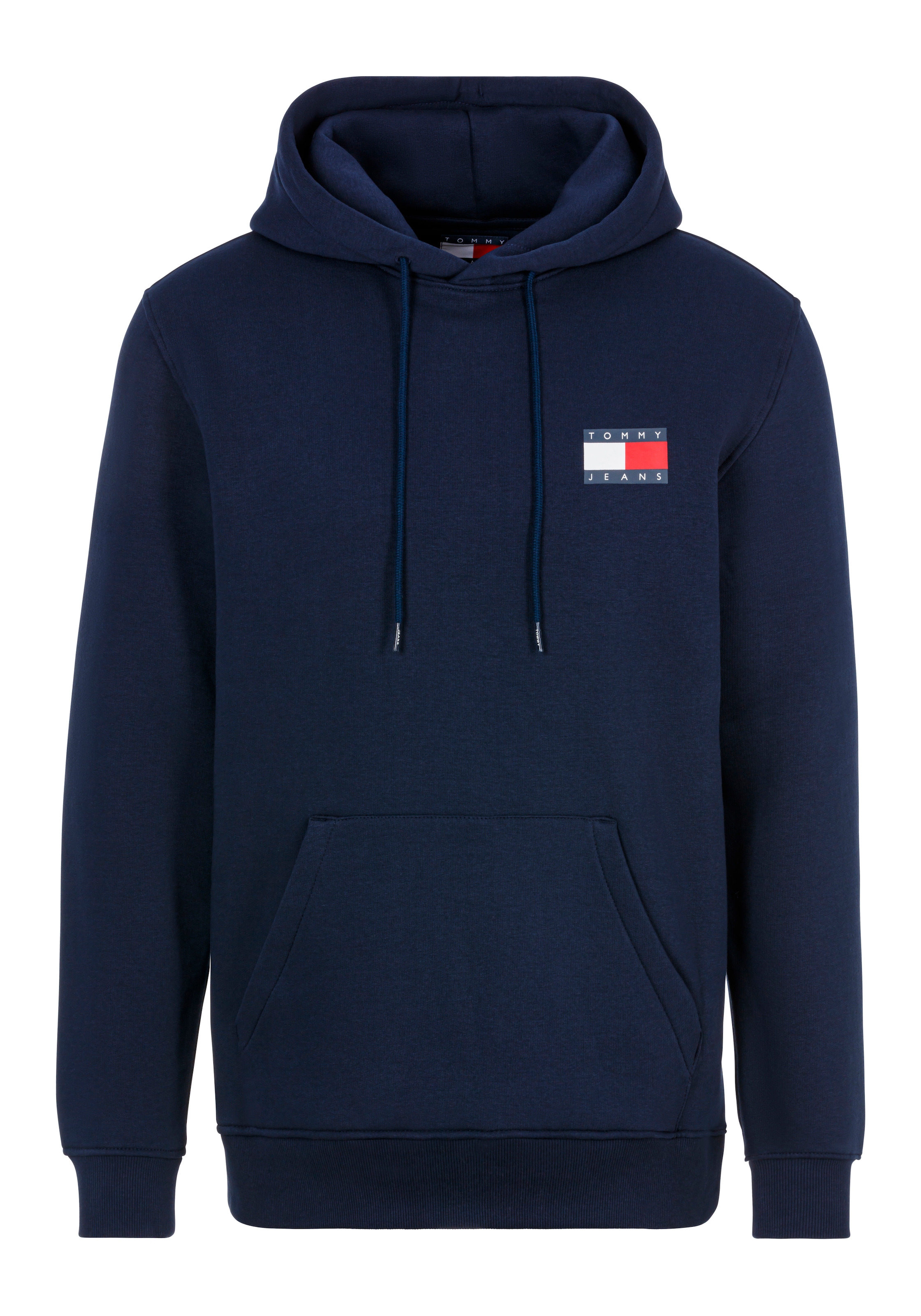 Tommy Jeans Sweatshirt »TJM REG ESSENTIAL FLAG HOOD EXT«, mit bedruckten Markenlogo auf Brusthöhe