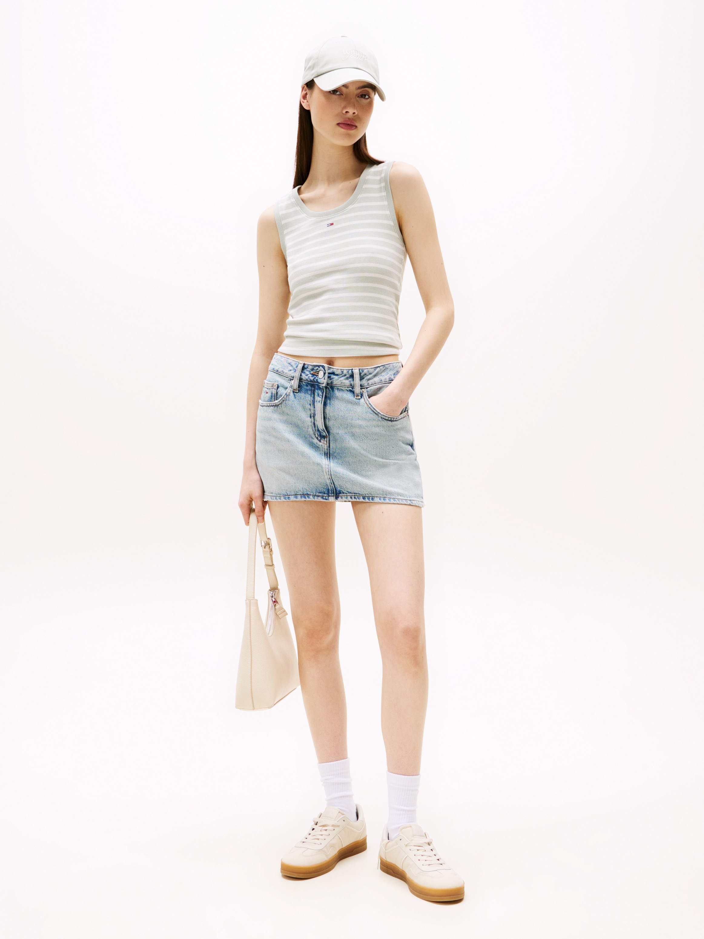 Tommy Jeans Tanktop "TJW ESSENTIAL RIB TANK EXT", in gerippter Struktur, Sl günstig online kaufen