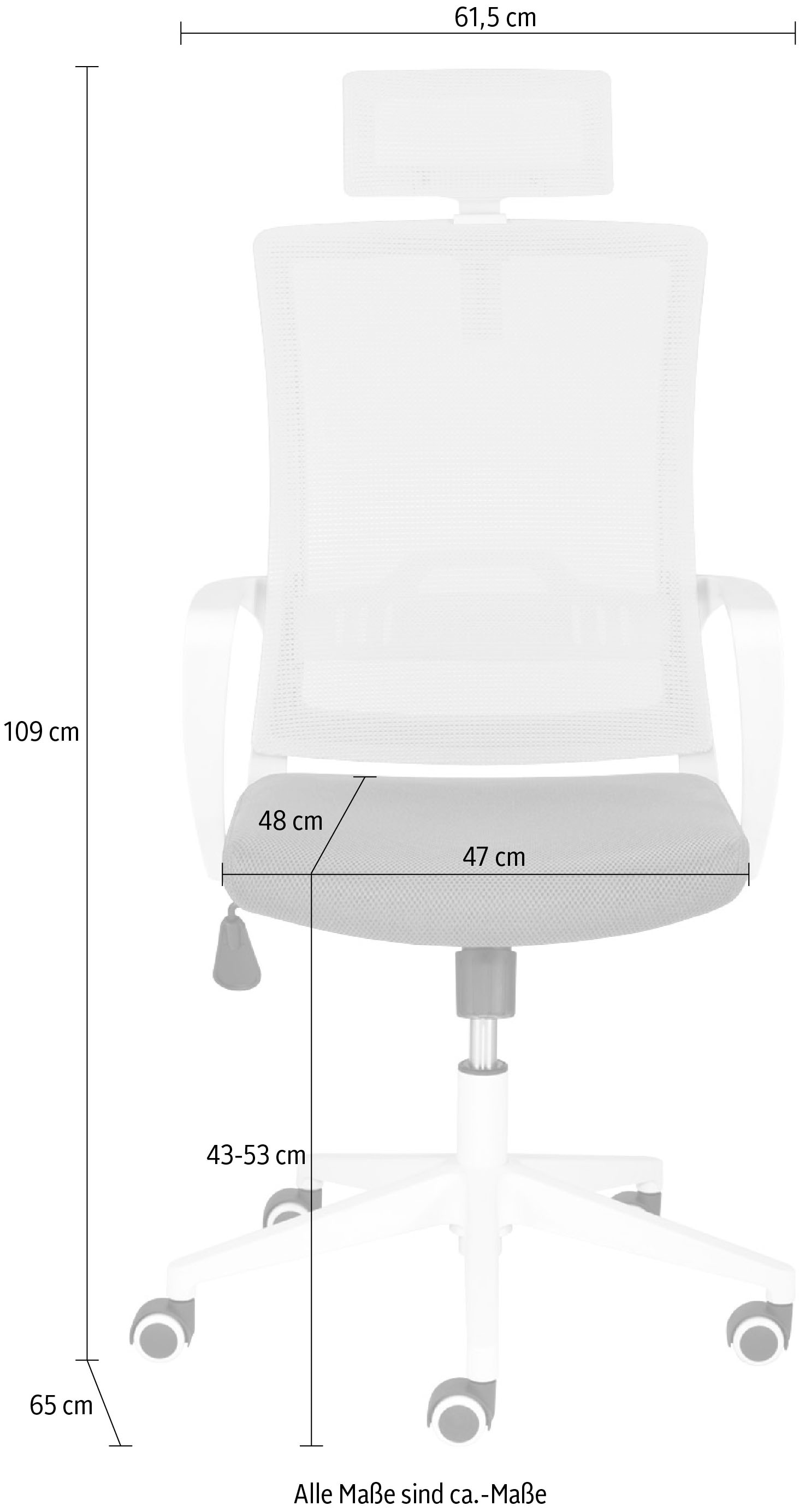 Mayer Sitzmöbel Bürostuhl, Polyester, "mySTUDIO"