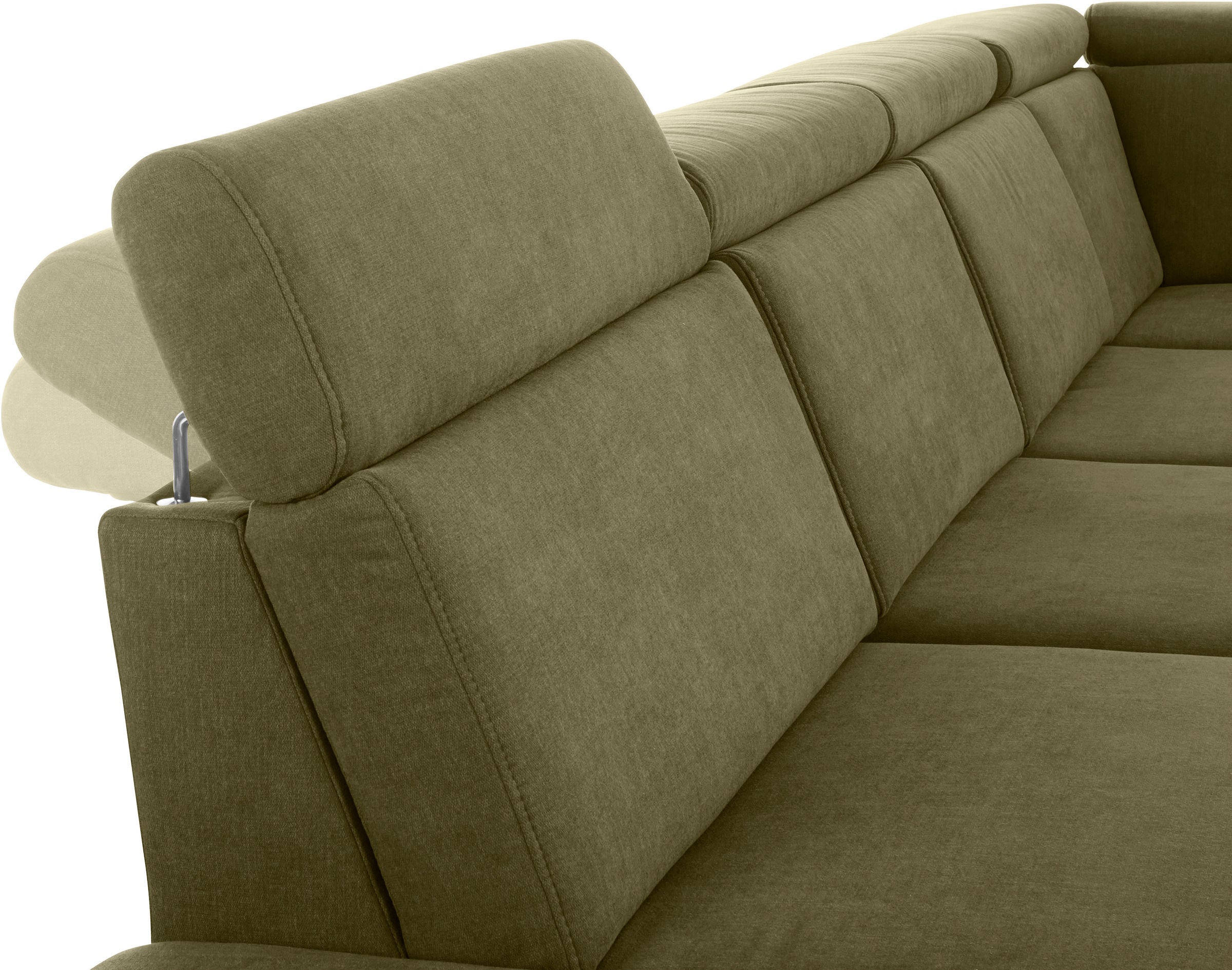 sit&more Wohnlandschaft »Brisbane U-Form«, Fußhöhe 15 cm, inklusive Sitztiefen-, Armteil- und Kopfteilverstellung