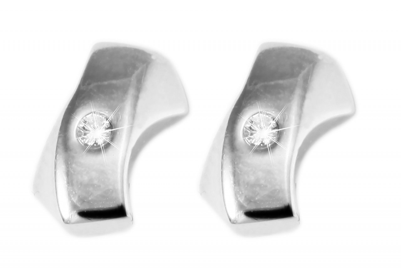 Adelia´s Paar Ohrhänger »Damen Ohrstecker aus 925 Sterling Silber und Zirkonia - Strass«