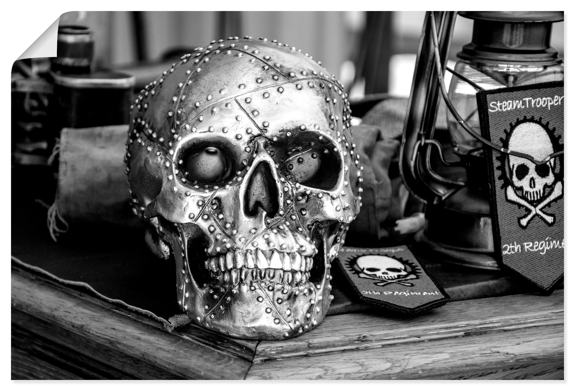 Artland "Totenkopf" klassische Fantasie 1 Stk. tlg. als Leinwandbild, Poste günstig online kaufen