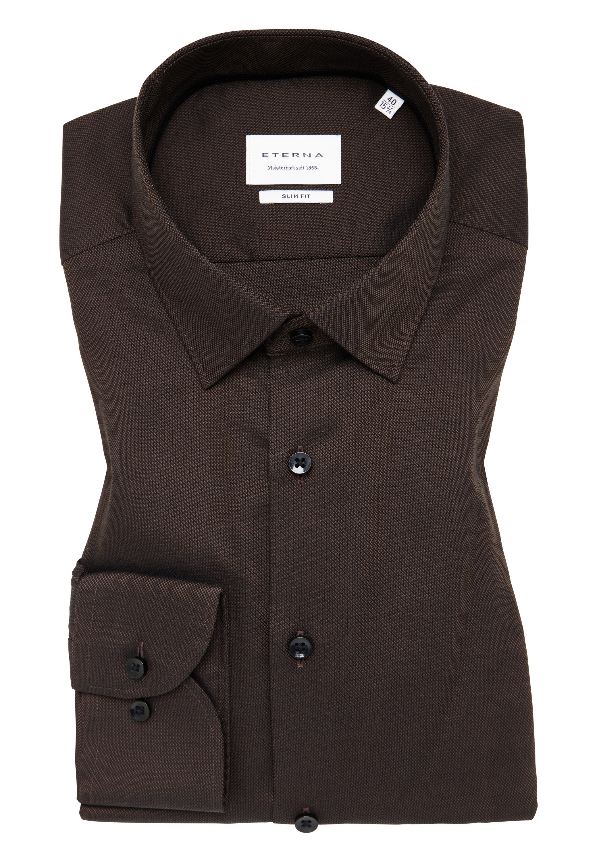 Eterna Langarmhemd »SLIM FIT« NON IRON (bügelfrei)
