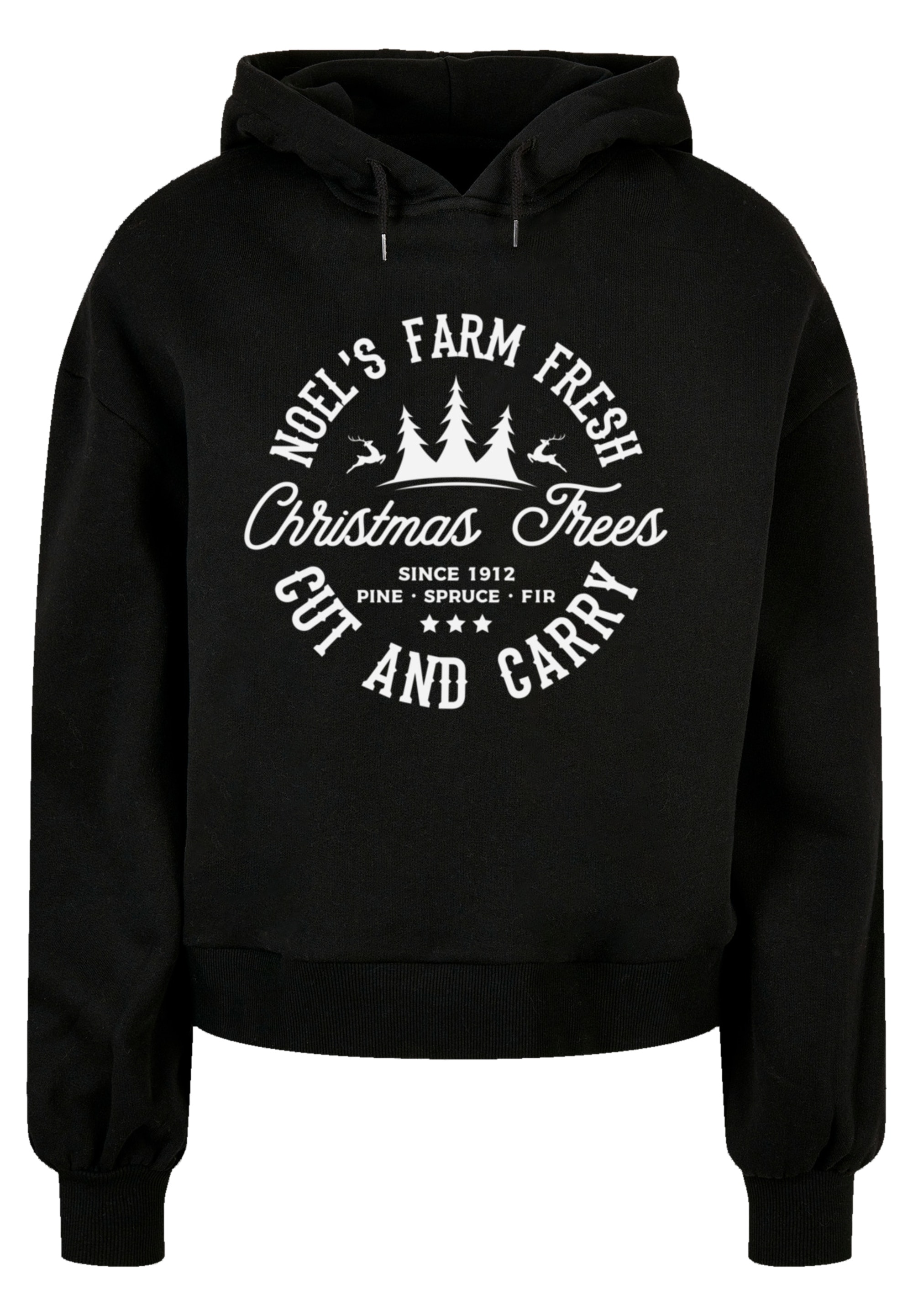 F4NT4STIC Kapuzenpullover »Weihnachten Trees Farm Retro Sign«, Premium Qualität, Christmas Collection