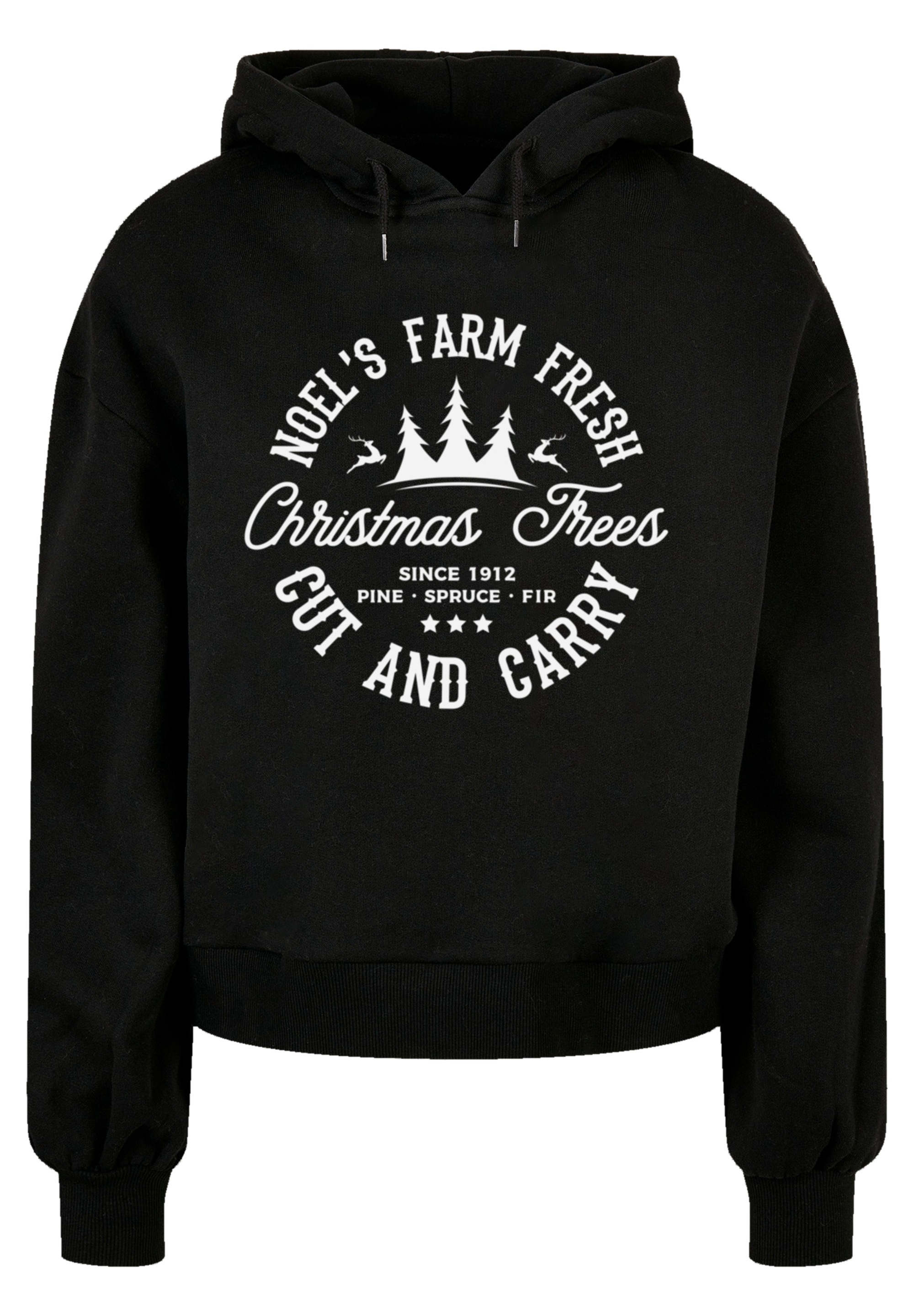 F4NT4STIC Kapuzenpullover "Weihnachten Trees Farm Retro Sign", Premium Qual günstig online kaufen