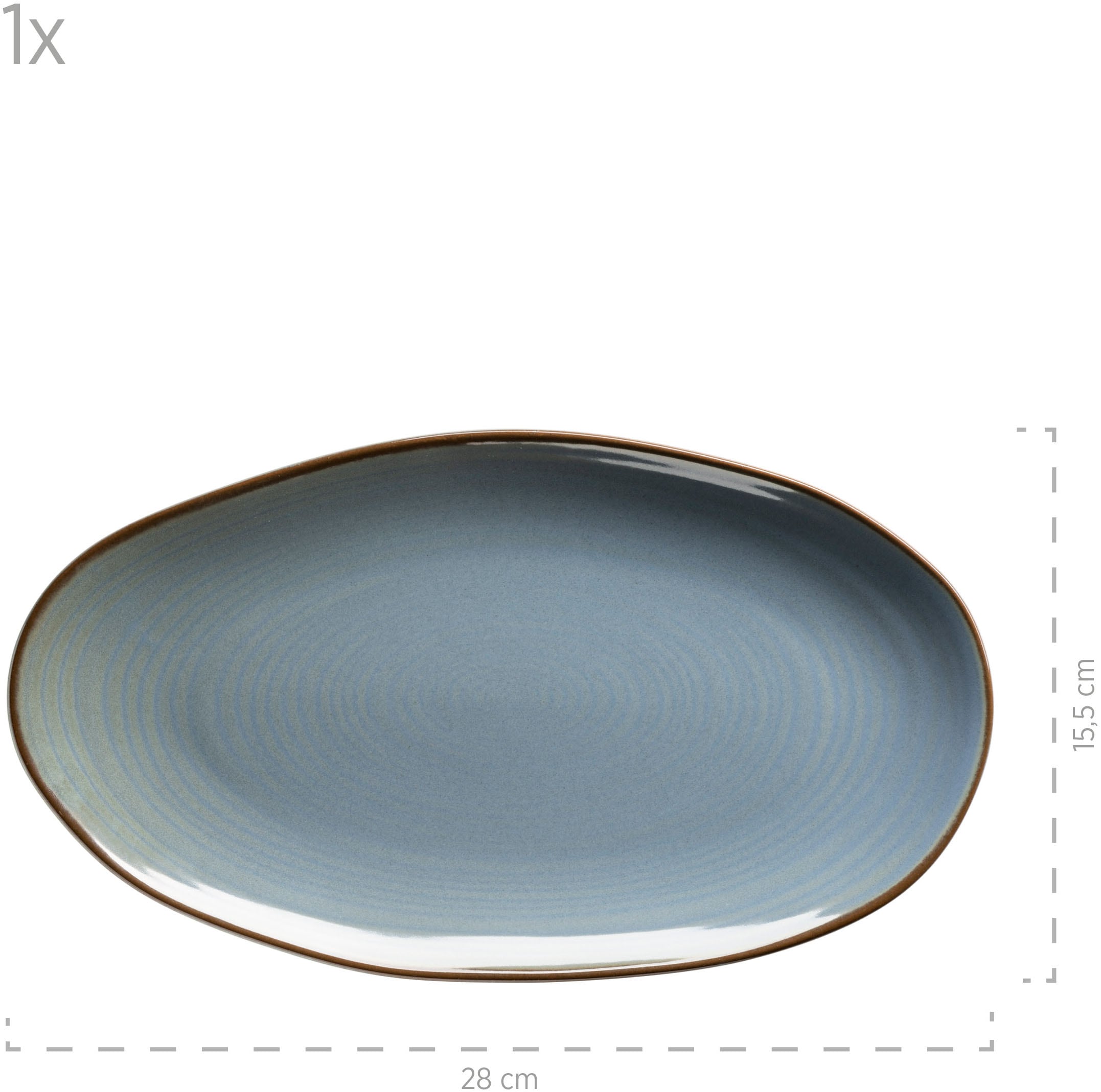 MÄSER Servierplatte »Nottingham, Servierplatten-Set, Steinzeug«