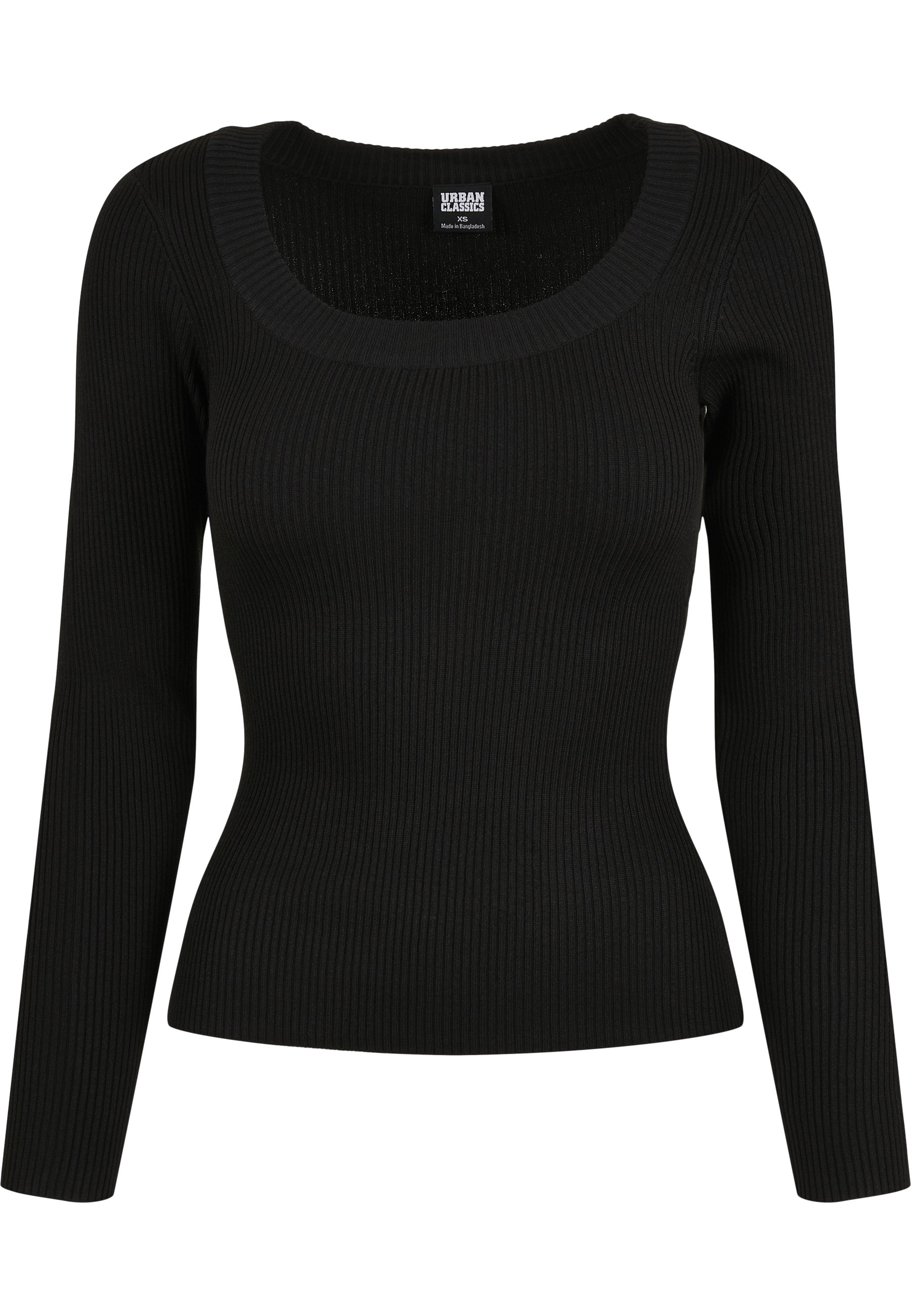 URBAN CLASSICS Sweatshirt »Urban Classics Damen Ladies Wide Neckline Sweater«, 1 Stk.
