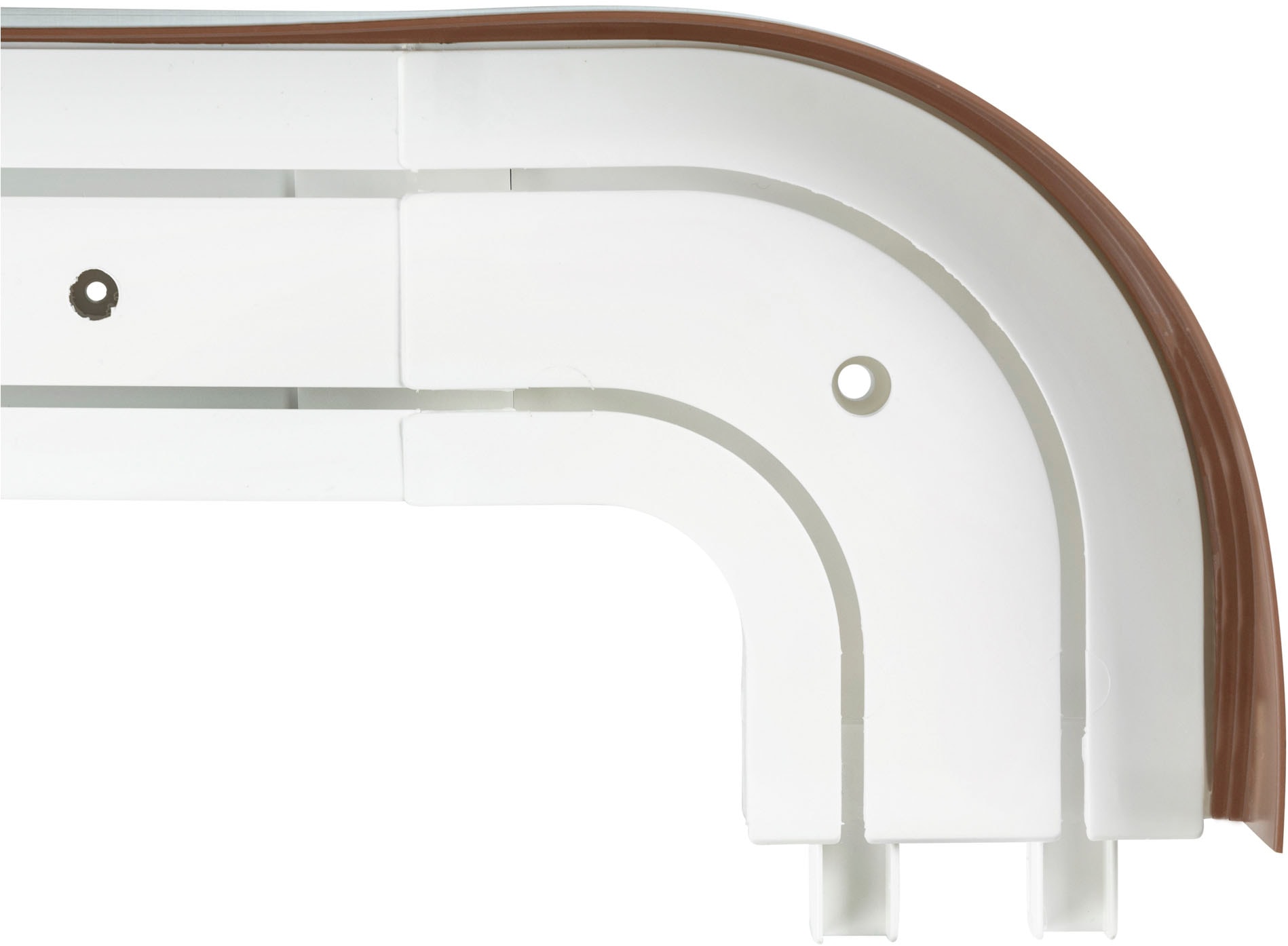 SN DECO GROUP Gardinenschiene »SH2«, 2 läufig-läufig, Fixmaß, mit Blende 5 cm
