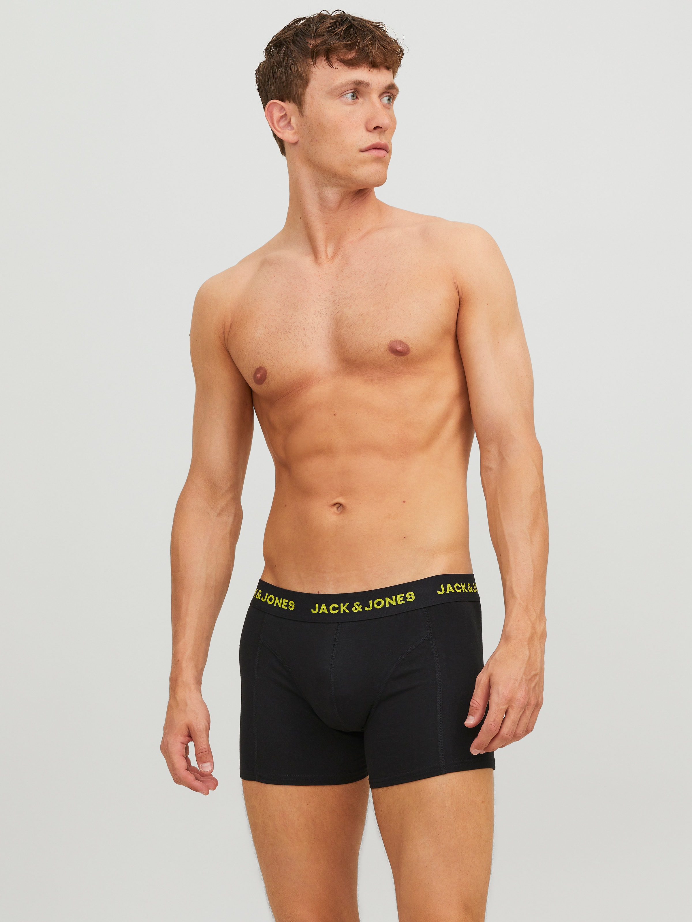 Jack & Jones Sugar Skull Boxer Briefs 3 Pack Black/Yellow S 8