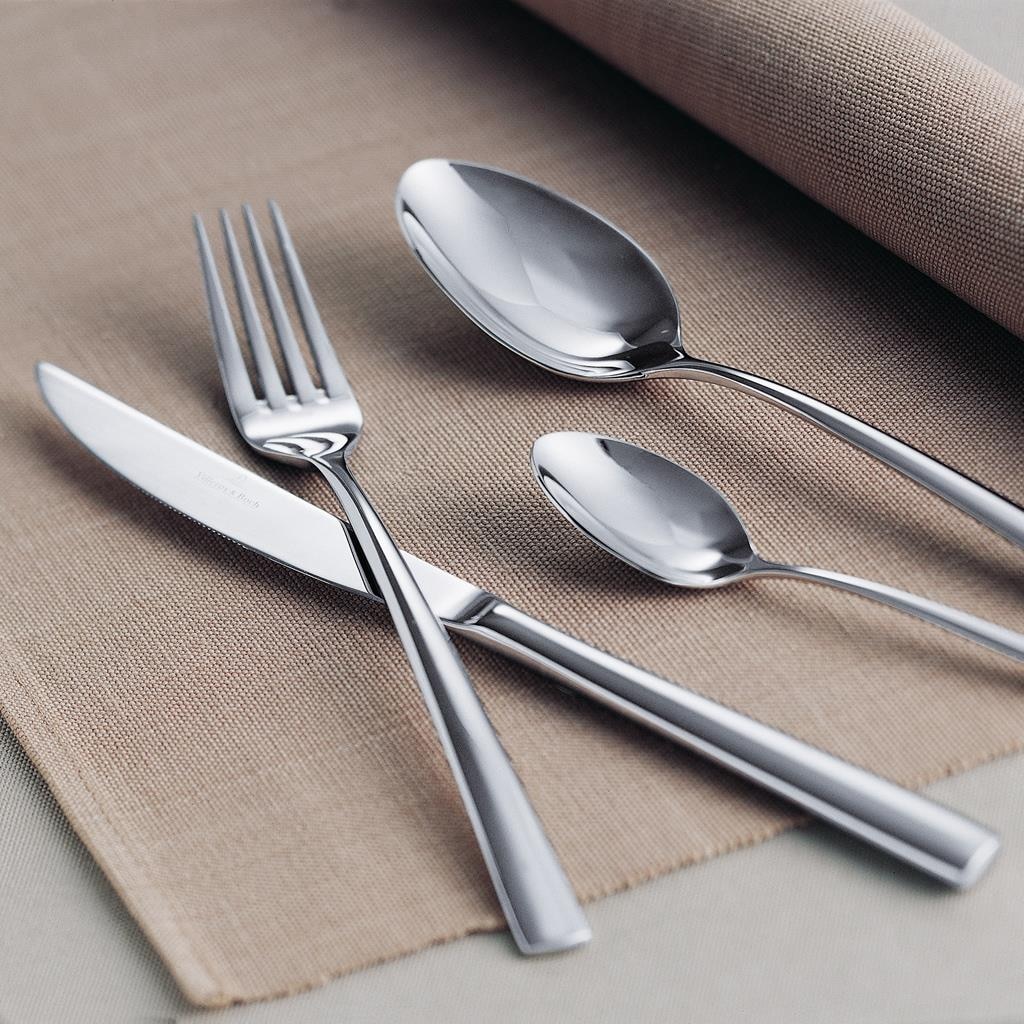 Villeroy & Boch Besteck-Set »Tafelbesteck Piemont 144er Set silber« Spülmaschinenfest