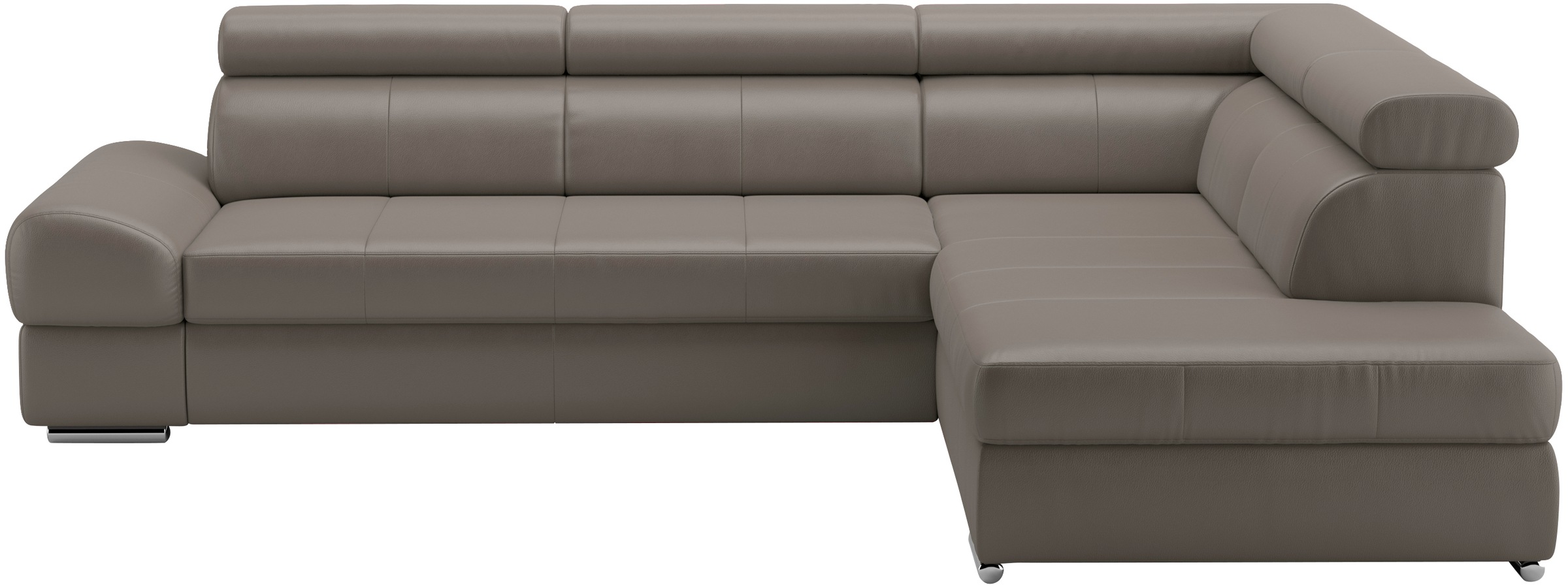 sit&more Ecksofa »Broadway L-Form«, mit verstellbaren Kopfteilen, wahlweise mit Bettfunktion