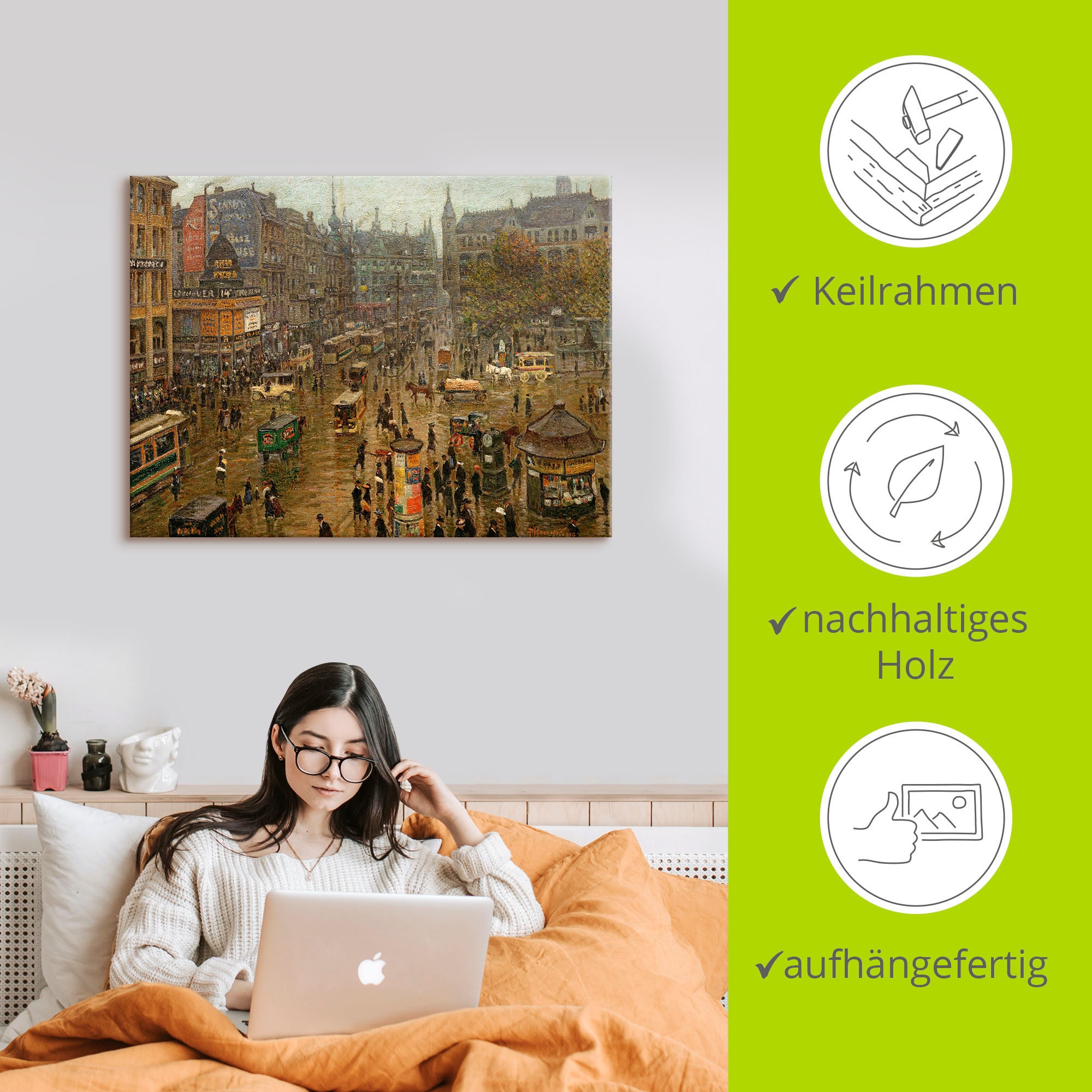 Artland Wandbild »Der Spittelmarkt«, Berlin, (1 St.), als Alubild, Outdoorbild, Leinwandbild in verschied. Größen