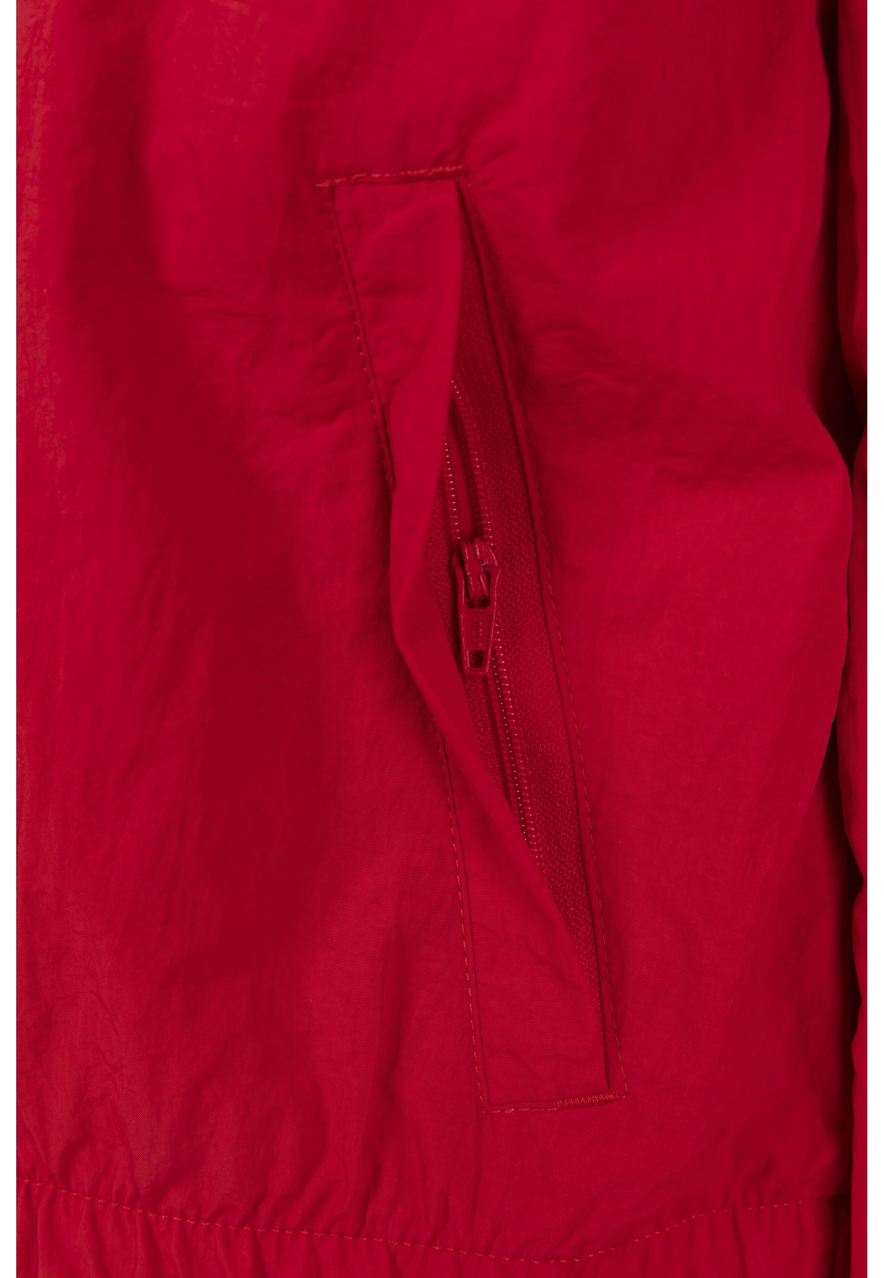 URBAN CLASSICS Allwetterjacke »Urban Classics Damen Ladies Short Striped Crinkle Track Jacket« 1 Stk. tlg. ohne Kapuze