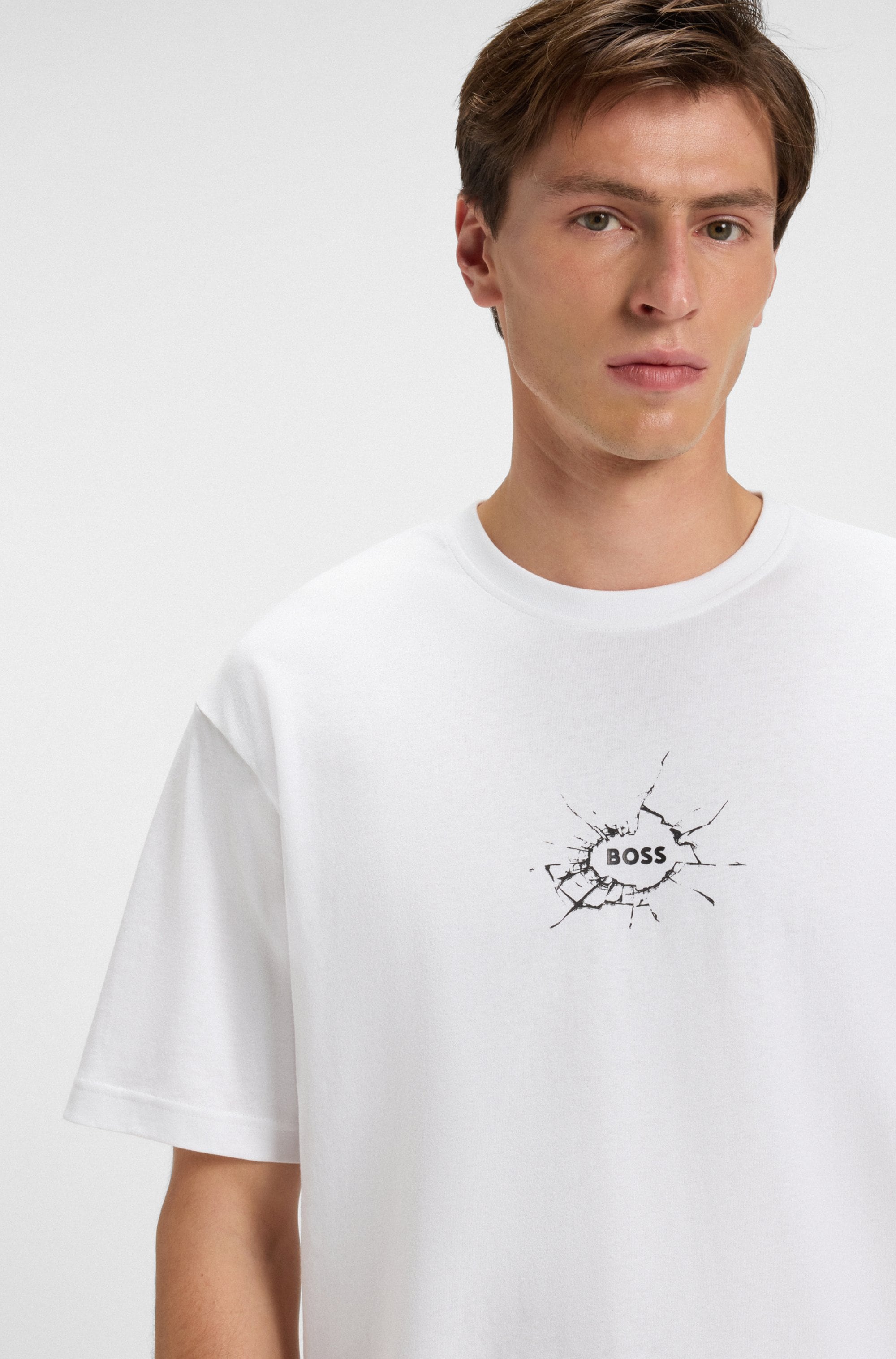 BOSS ORANGE T-Shirt »Te voyage«, mit coolem Logo-Druck