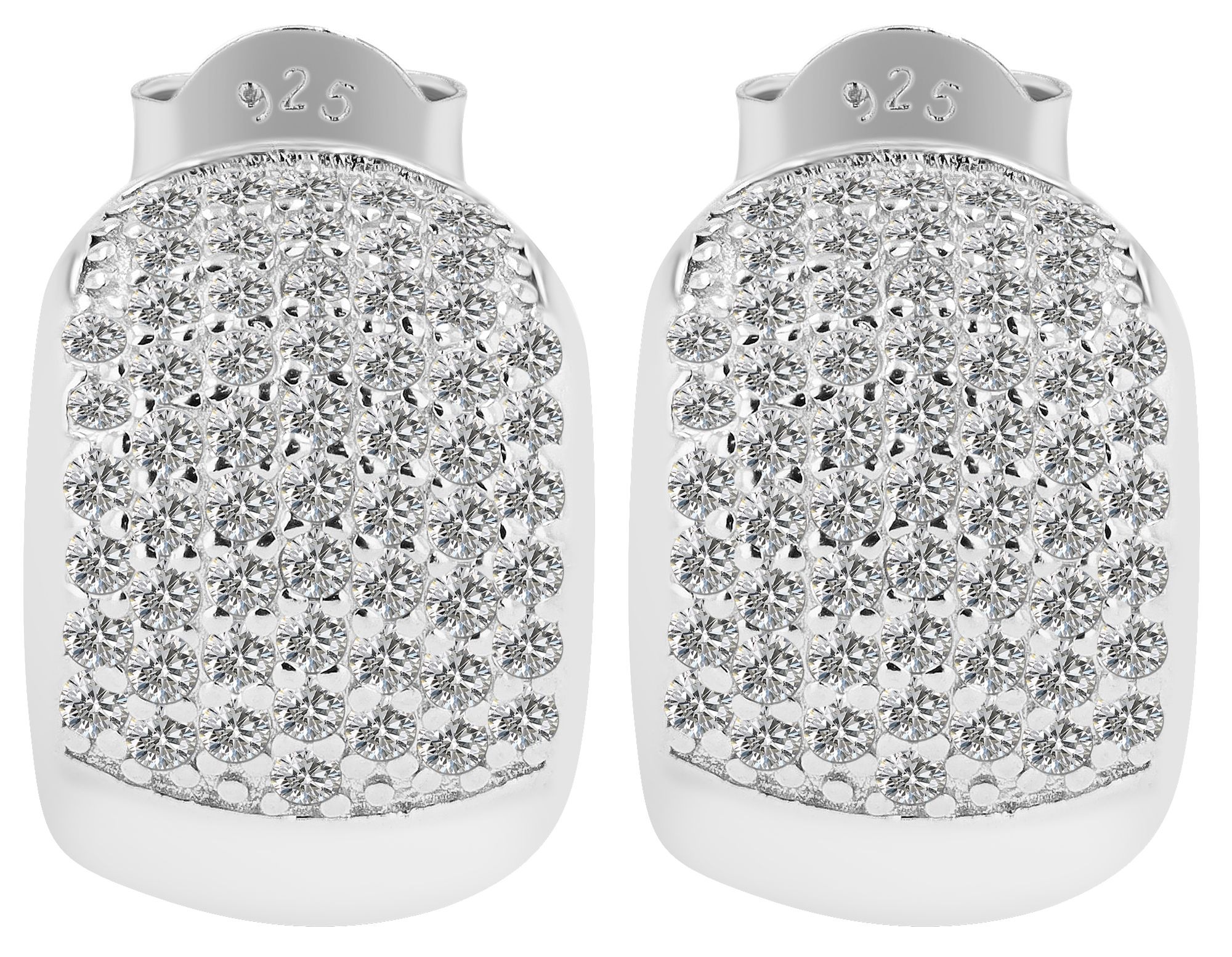 Paar Ohrhänger ADELIA´S "Damen Ohrringe – Ohrstecker aus 925 Silber mit Zirkonia", Damen, Gr. Damen, Silber 925 (Sterlingsilber), silber, Ohrringe, Perfekt als Geschenk für besondere Menschen 4