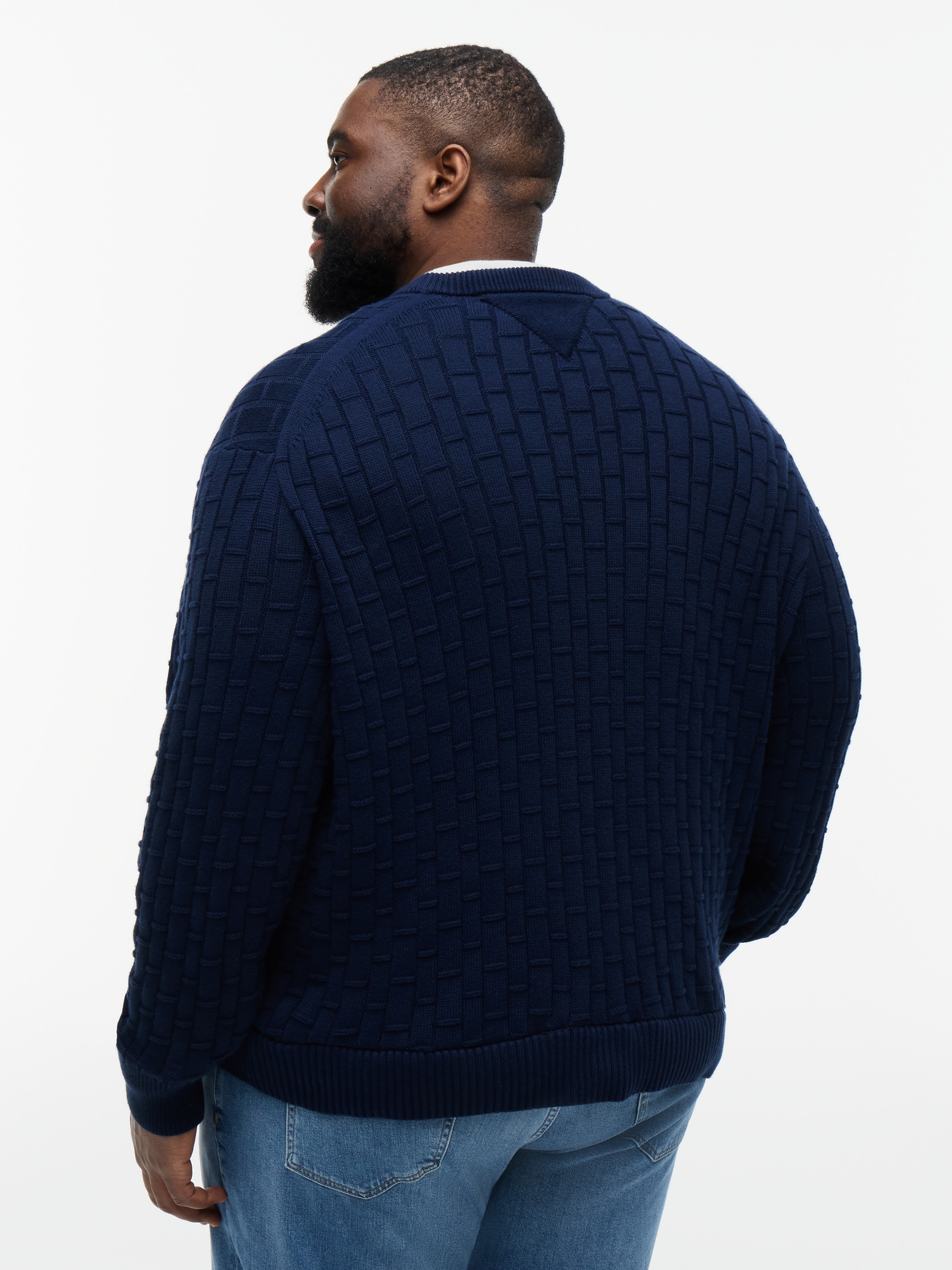 Tommy Hilfiger Big & Tall Rundhalspullover »BT-MOCK CABLE CREW NECK« Große Größen