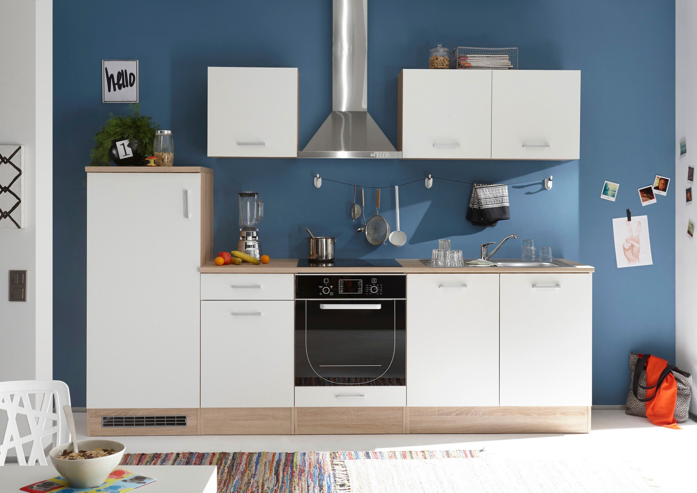 BASIC by Balculina Küchenzeile »Andy«, Breite 270 cm, wahlweise mit E-Geräten