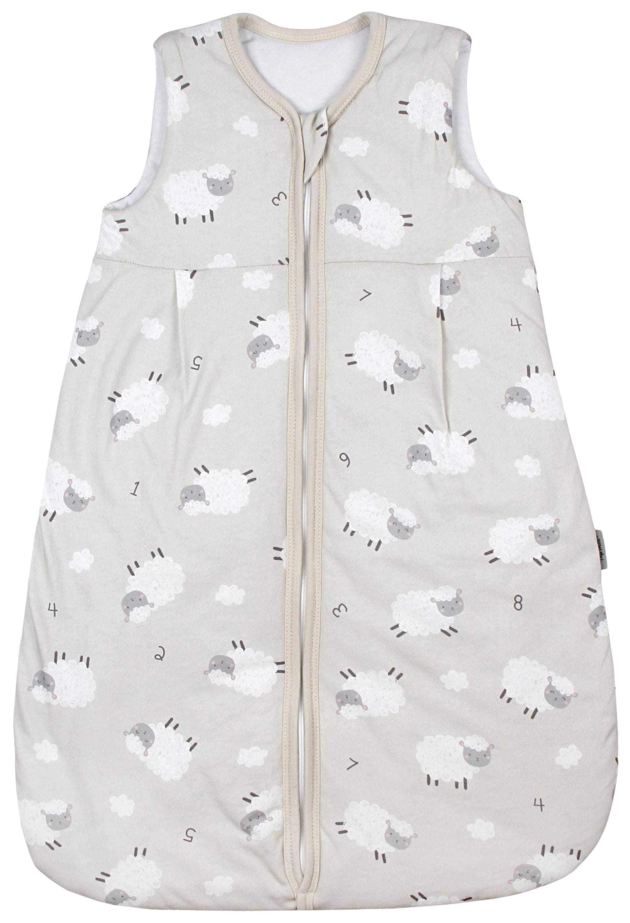 TUPTAM Babyschlafsack "Kugelschlafsack Baby Ganzjahres Schlafsack ohne Ärmel wattiert", L: 74cm, beige, Schlafsäcke